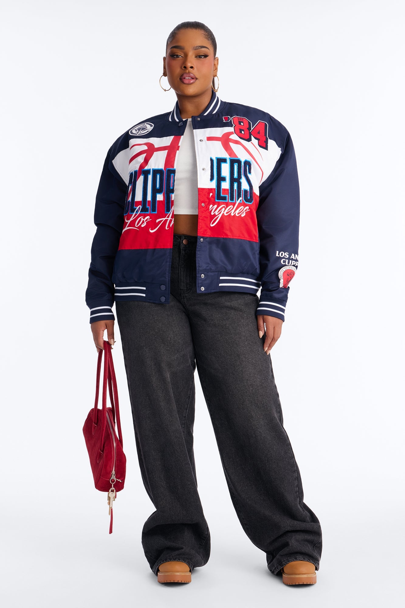 NBA LA Clippers Twill Jacket - Navy