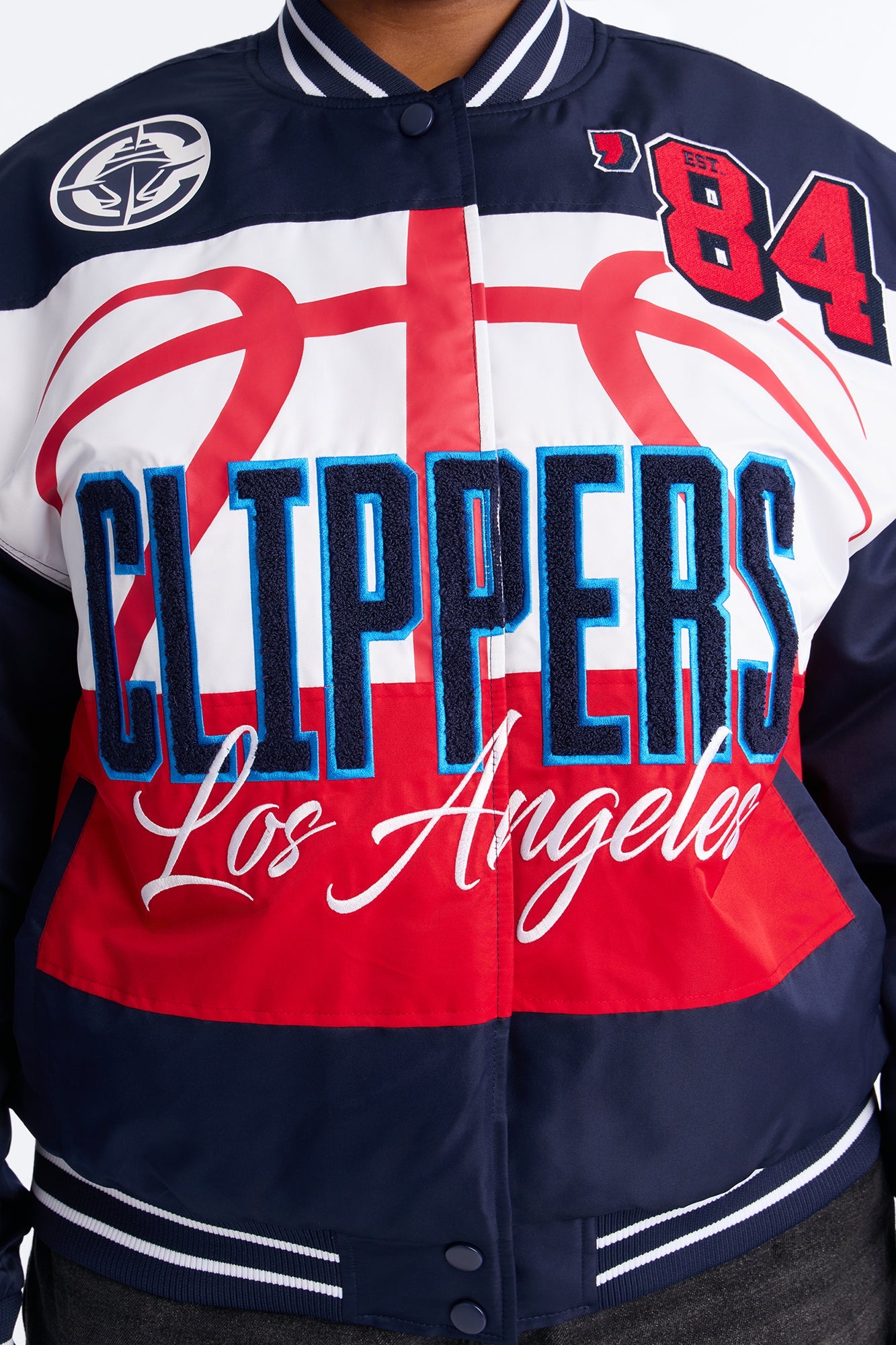 NBA LA Clippers Twill Jacket - Navy