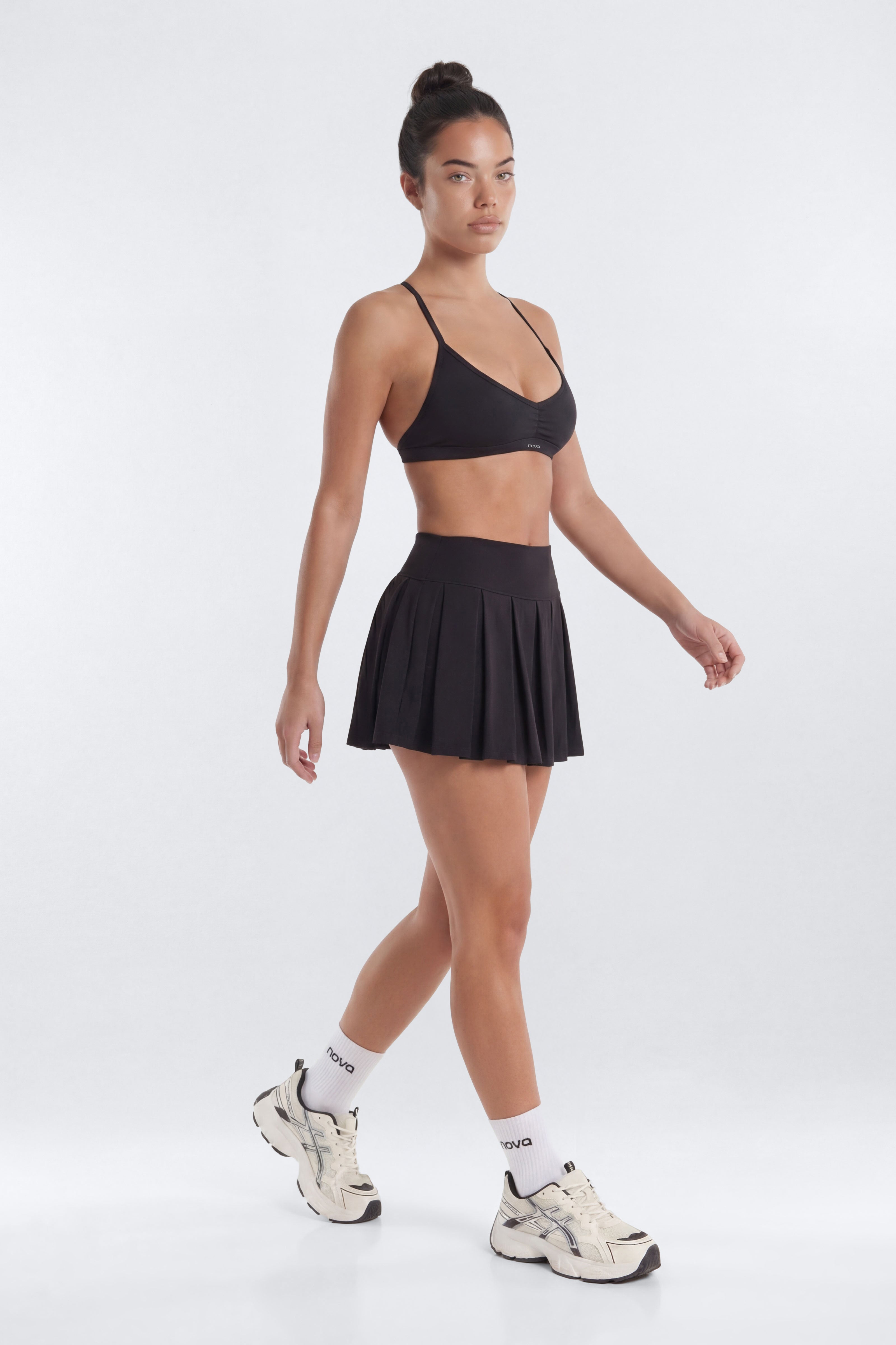 ProStretch™ Pleated Mini Skort - Black
