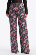 Garden Of Love Trouser Wide Leg Jeans - Black/combo
