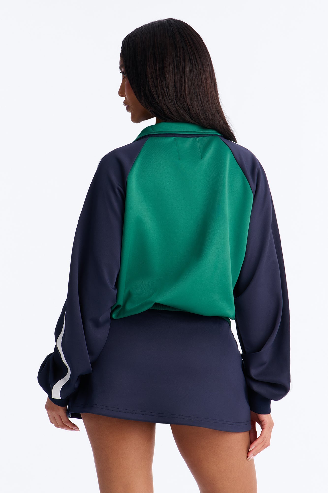 Cool And Sporty Track Jacket - Green/combo