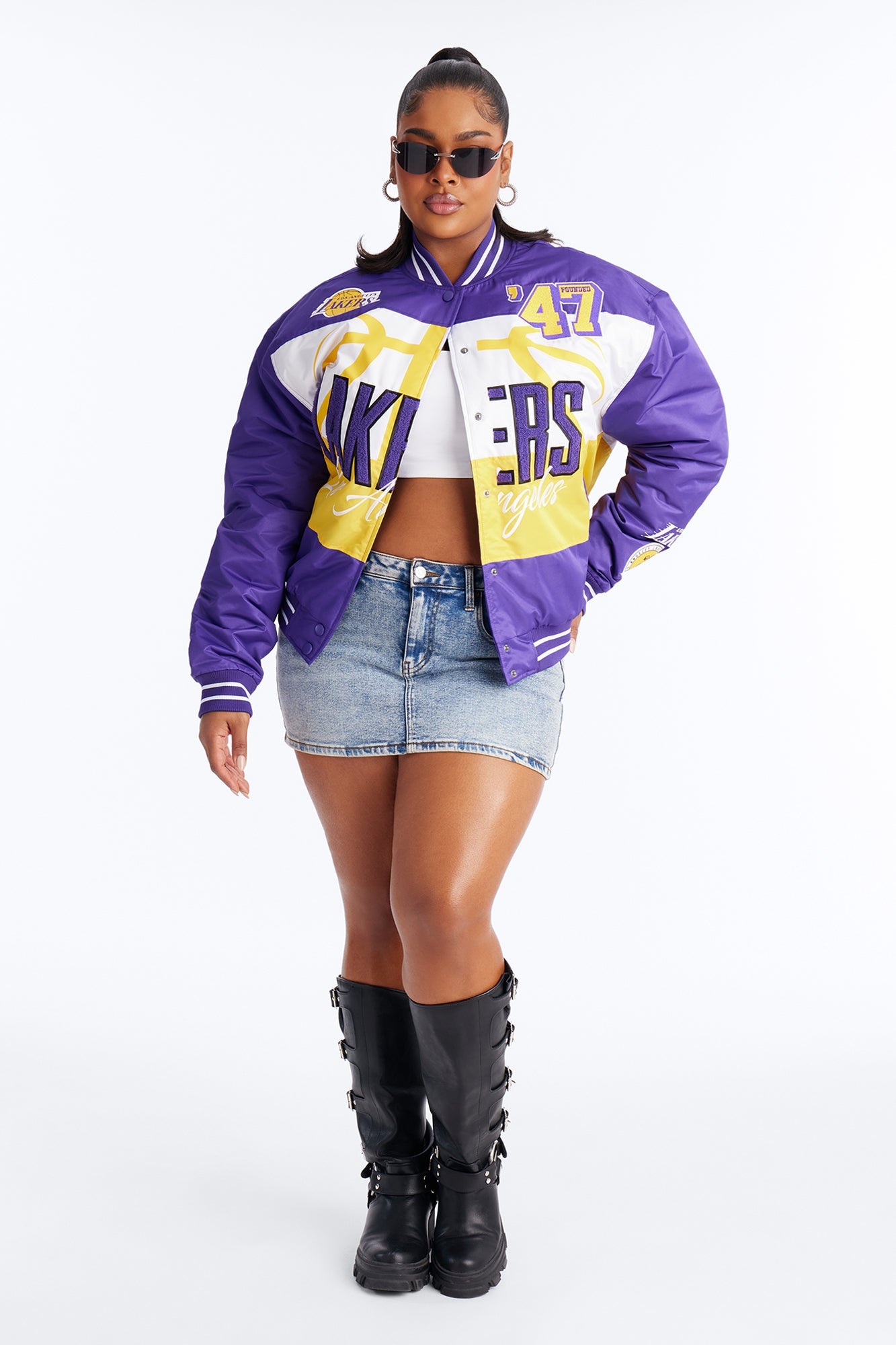 NBA LA Lakers Twill Jacket - Purple