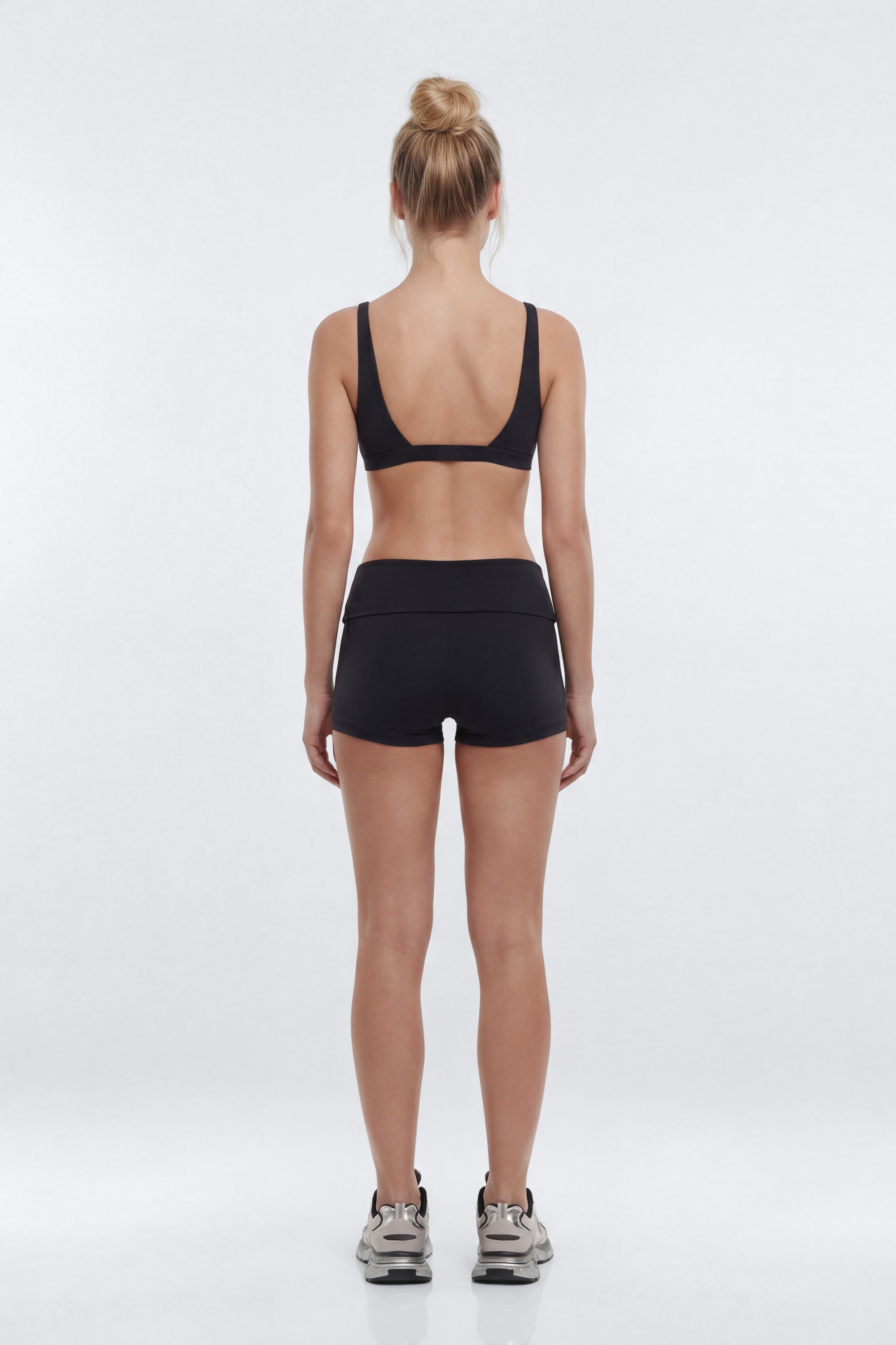 ButterSoft™ 3″ Foldover Biker Short - Black