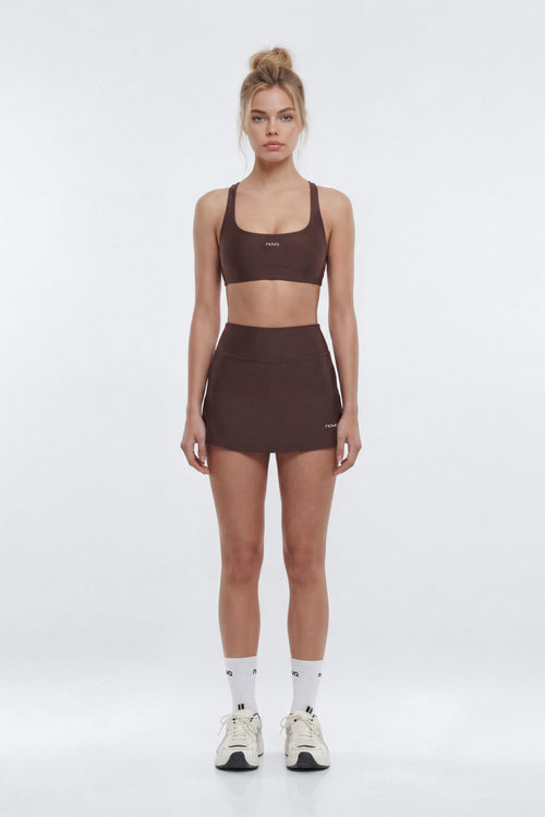 AirSculpt™ Mid Rise Mini Skort - Brown