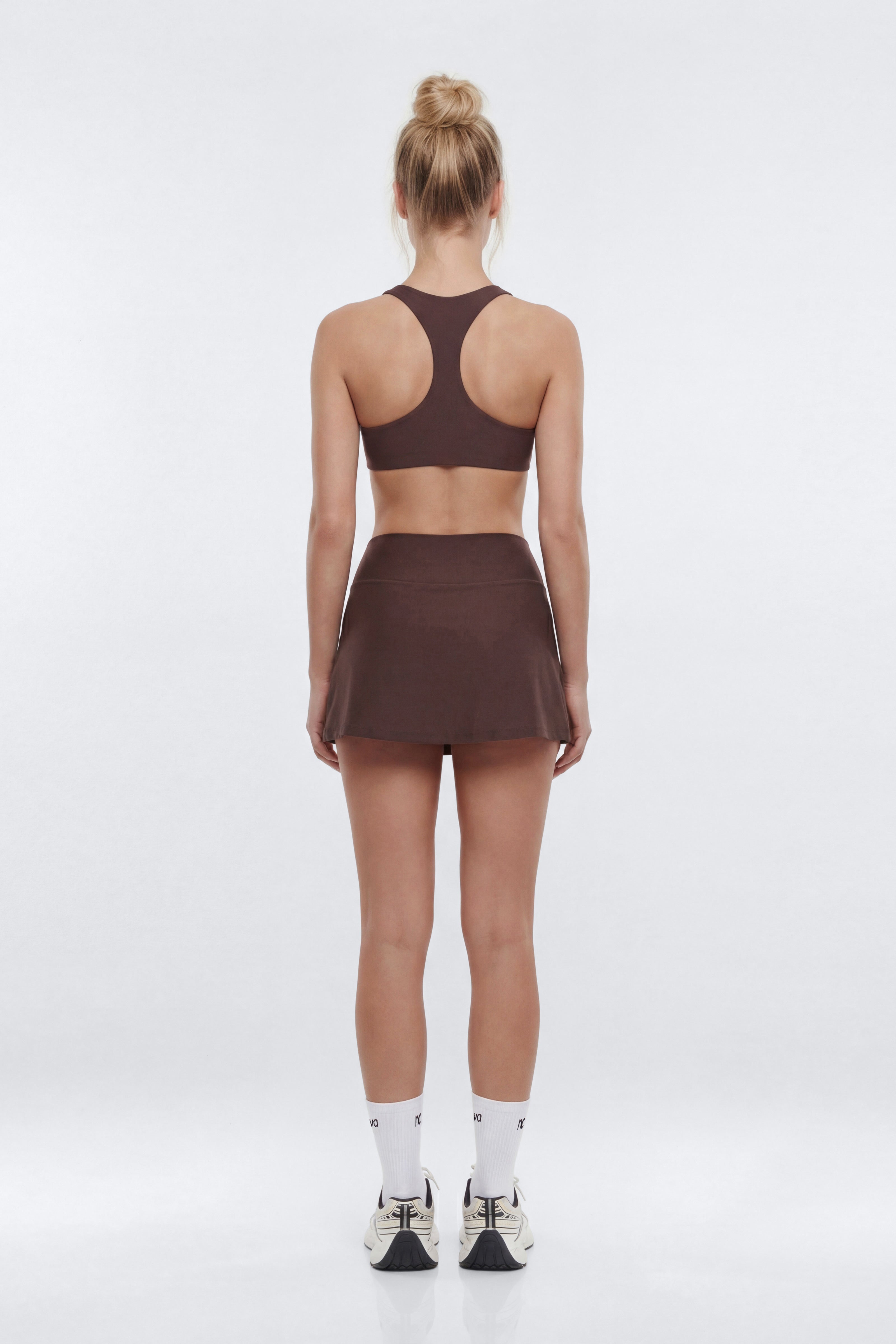 AirSculpt™ Mid Rise Mini Skort - Brown