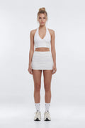 ButterSoft™ Side Ruched Skort - White