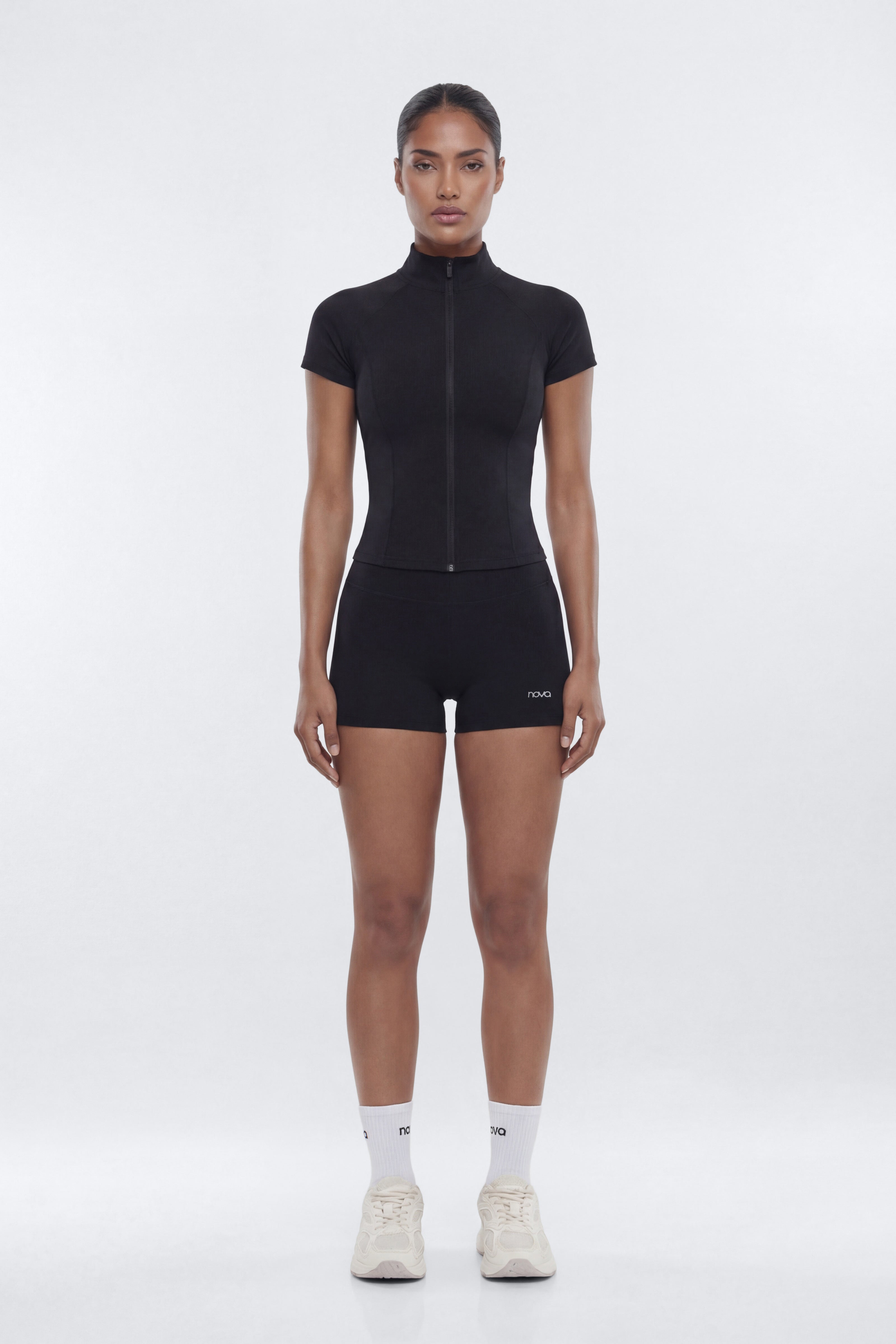 CloudForm™ 3″ Invisible Scrunch Biker Short - Black