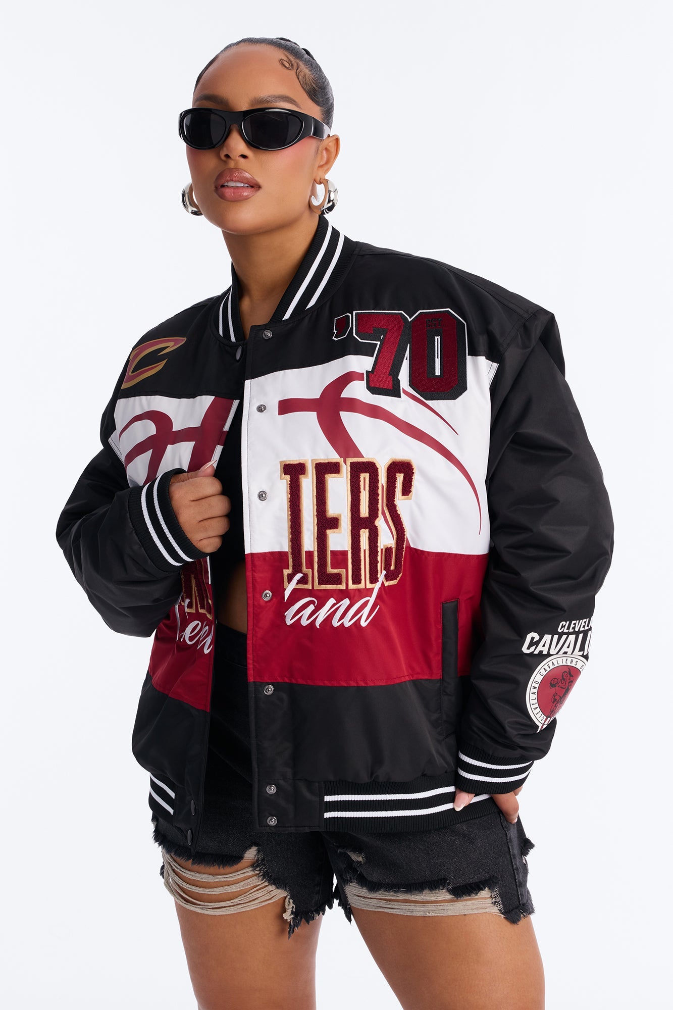 NBA Cleveland Cavaliers Twill Jacket - Black