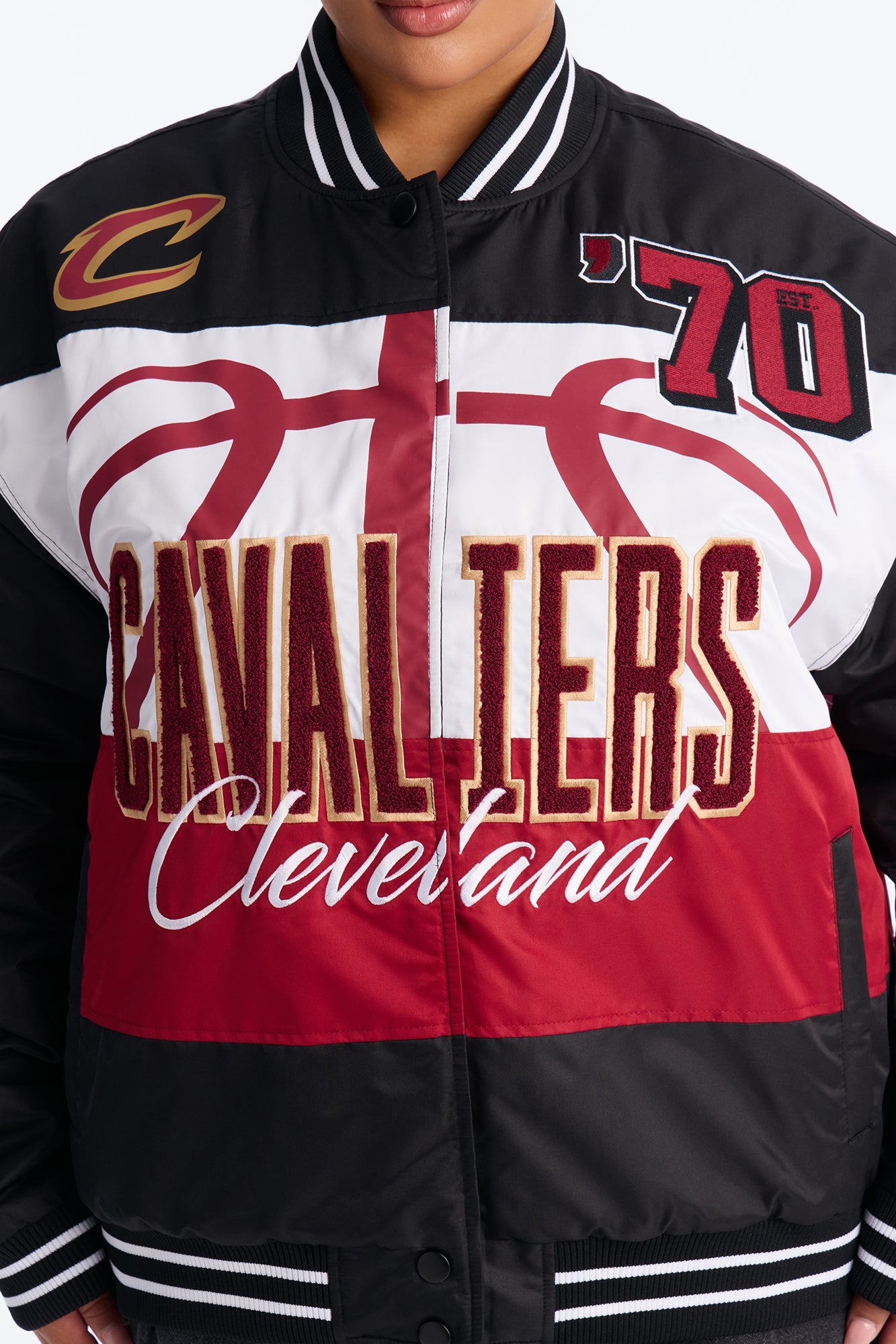 NBA Cleveland Cavaliers Twill Jacket - Black