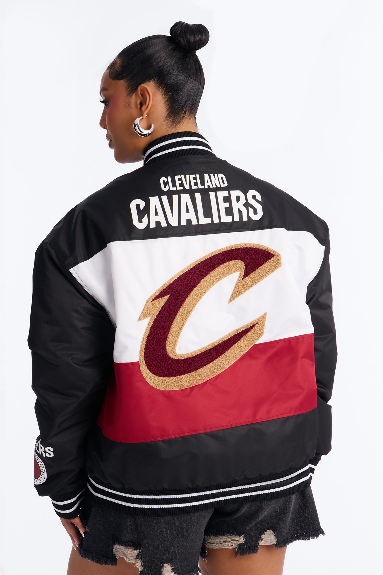 NBA Cleveland Cavaliers Twill Jacket - Black