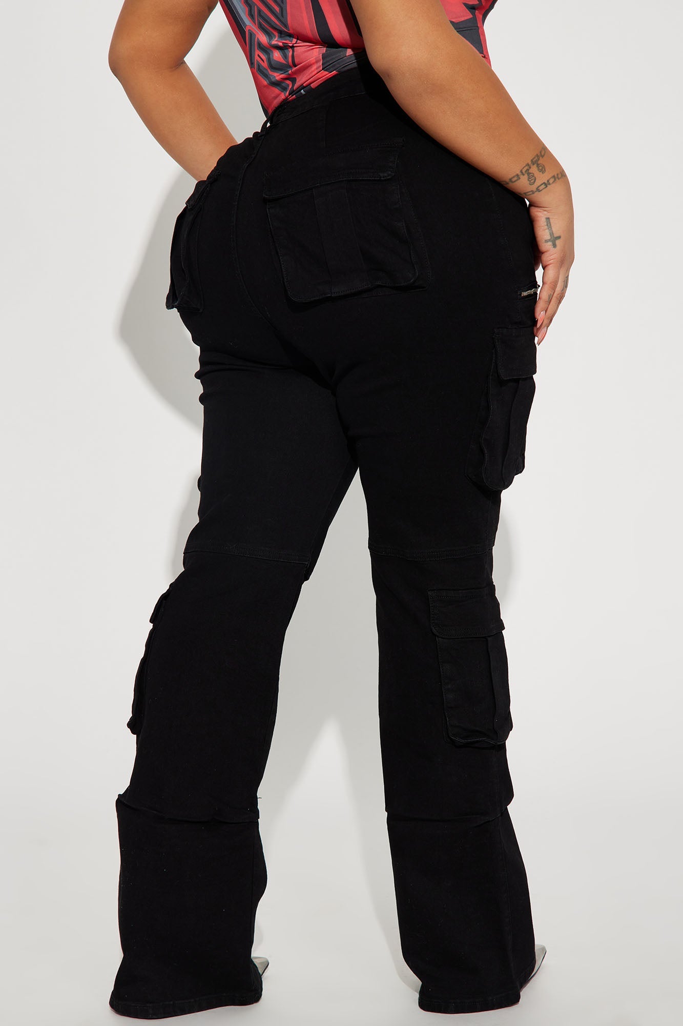 City Streets Stretch Cargo Jean - Black