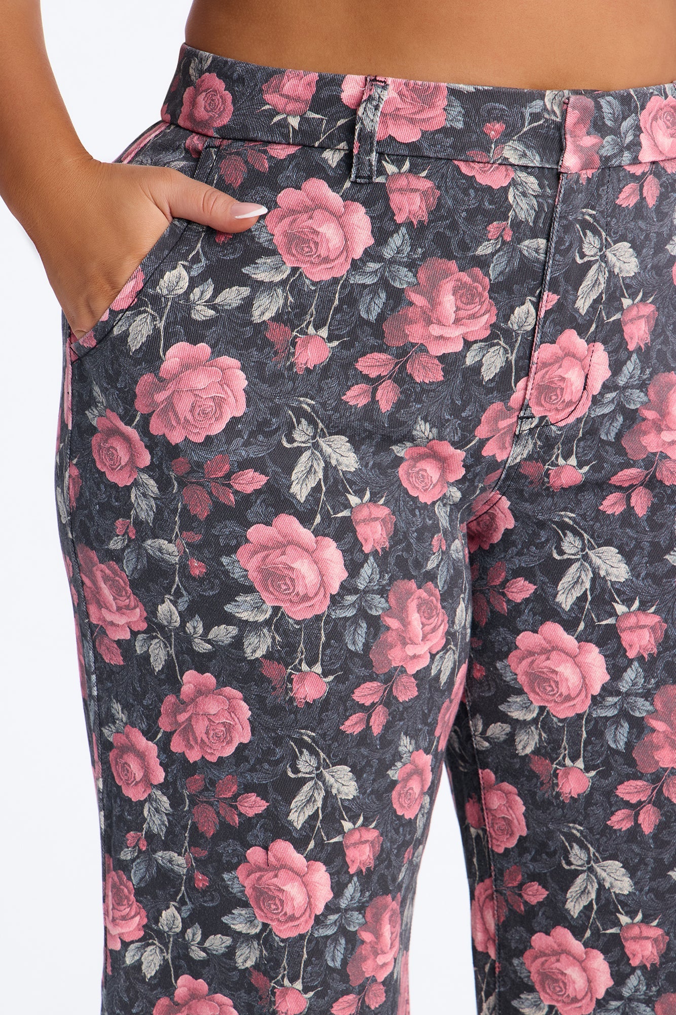 Garden Of Love Trouser Wide Leg Jeans - Black/combo