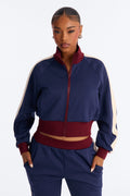 Power Trip Scuba Funnel Neck Jacket - Navy/combo