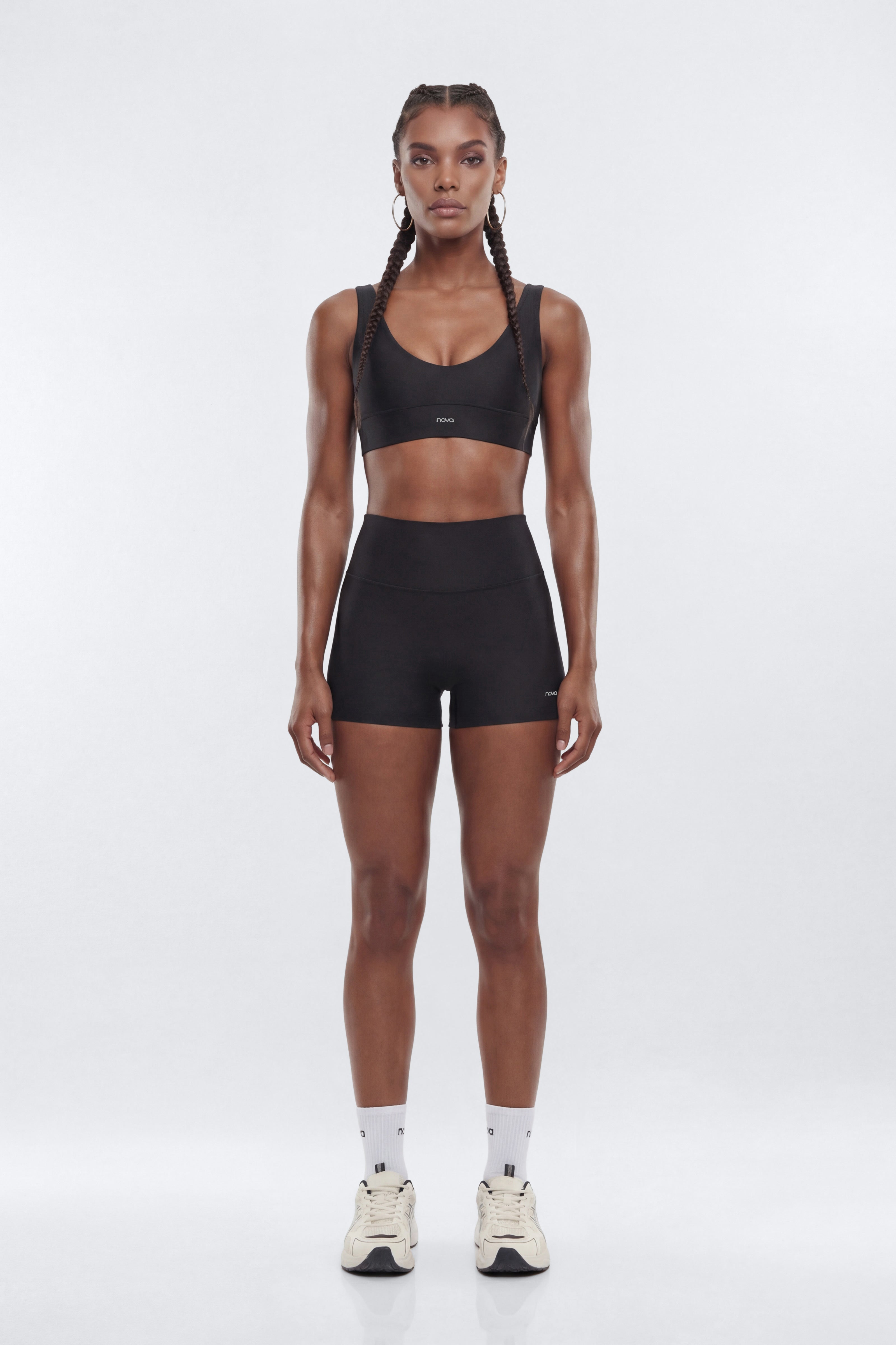 AirSculpt™ 3″ Mid Rise Biker Short - Black