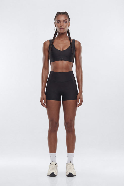 AirSculpt™ 3″ Mid Rise Biker Short - Black