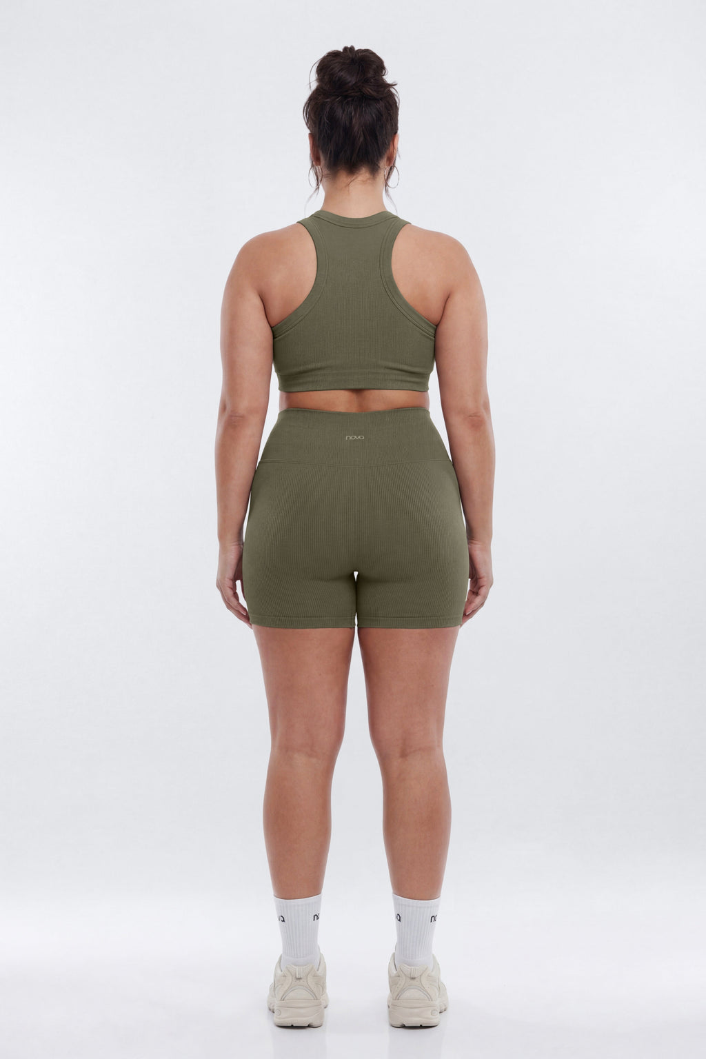 SeamlessLift™ 5″ High Rise Biker Short - Moss