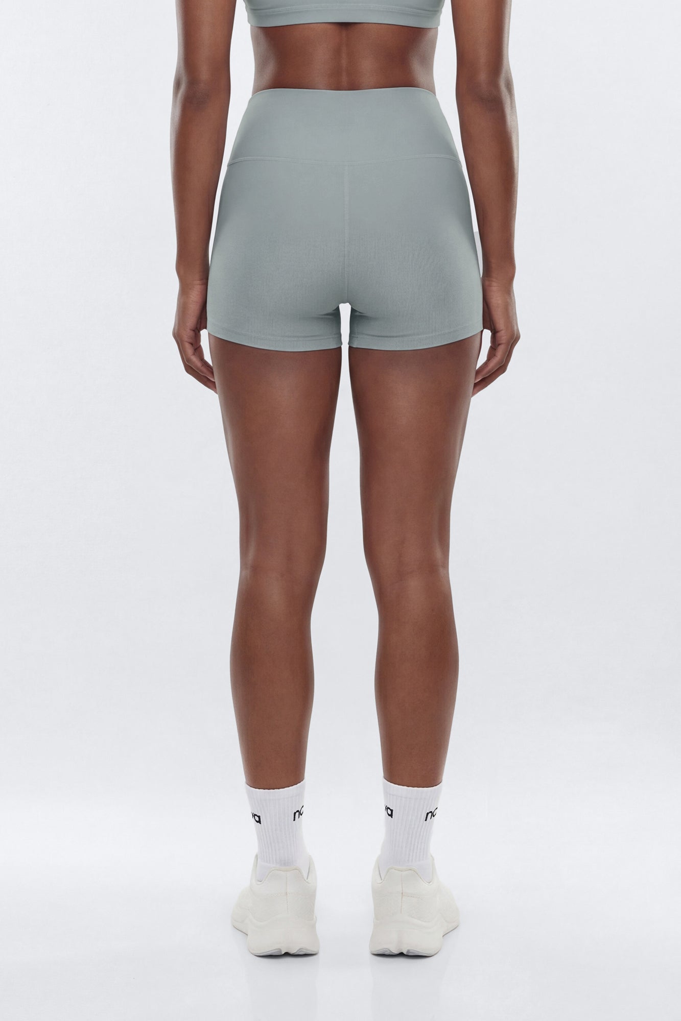 AirSculpt™ 3″ Mid Rise Biker Short - Steel