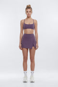 CloudForm™ Front Wrap Sports Mini Skort - Iris