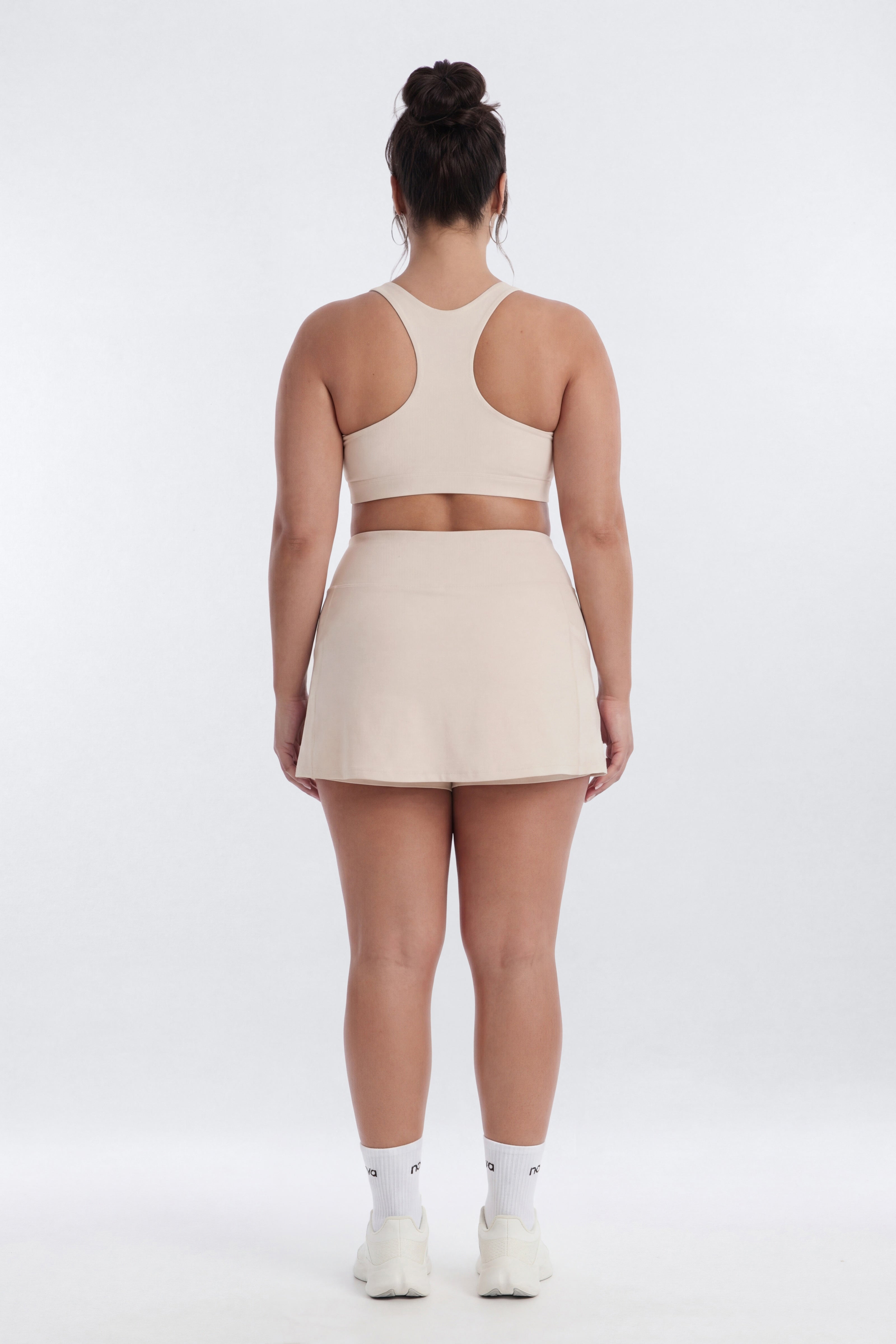 AirSculpt™ Mid Rise Mini Skort - Oat Milk
