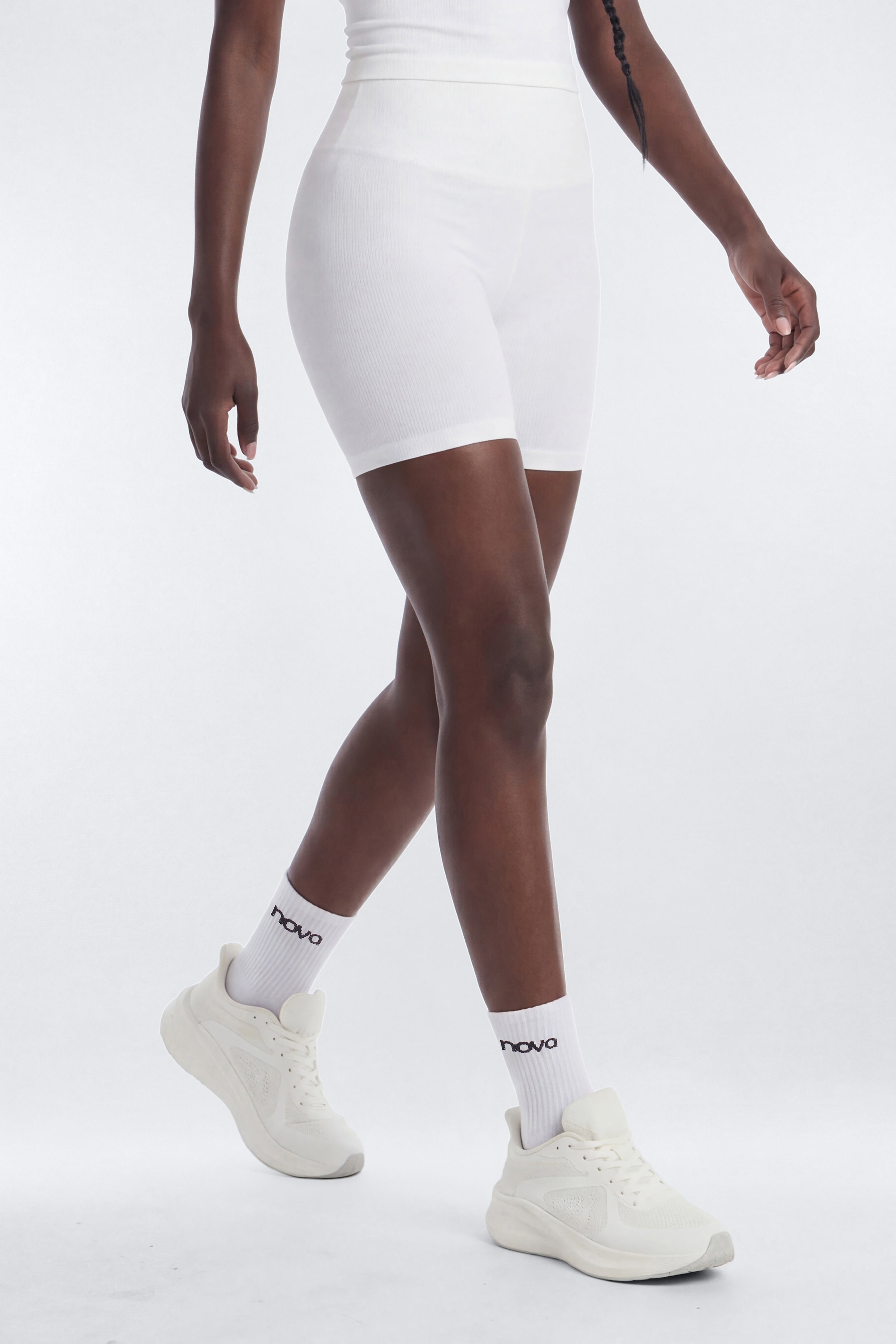 SeamlessLift™ 5″ High Rise Biker Short - Bright White
