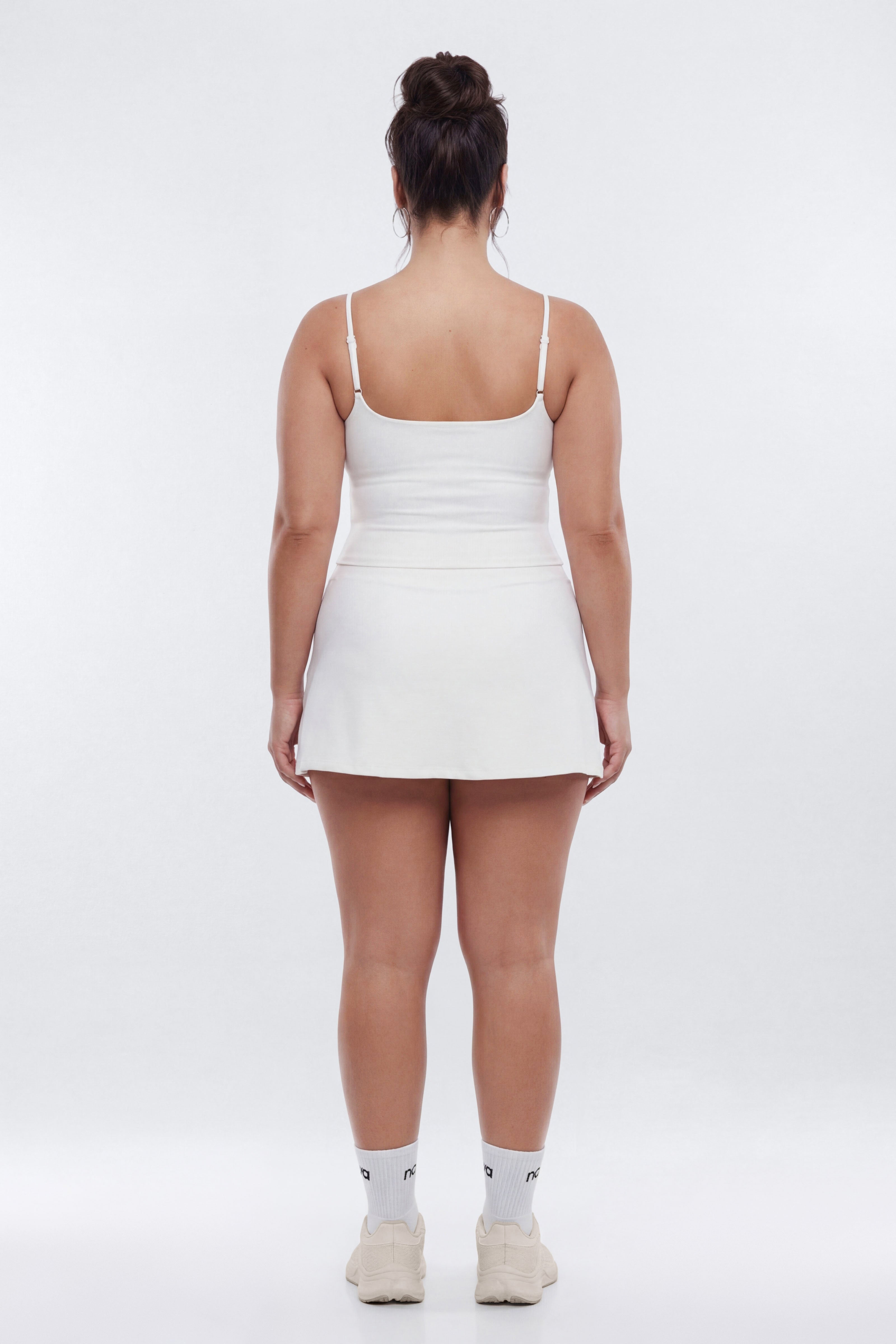 CloudForm™ Front Wrap Sports Mini Skort - Bright White