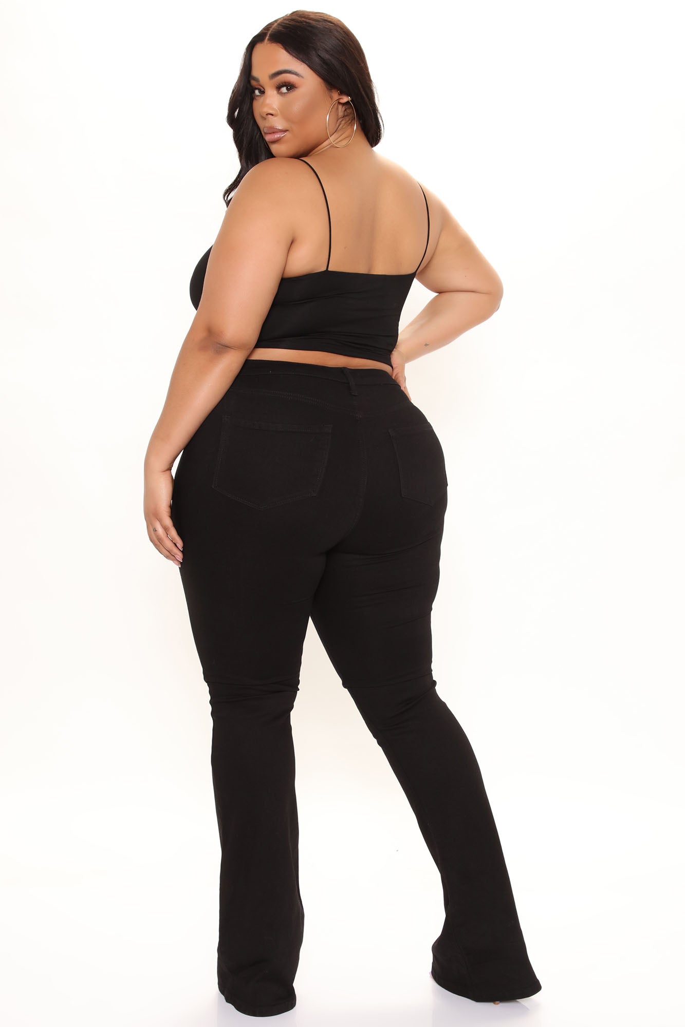 Tall Deep In My Soul Flare Jeans - Black