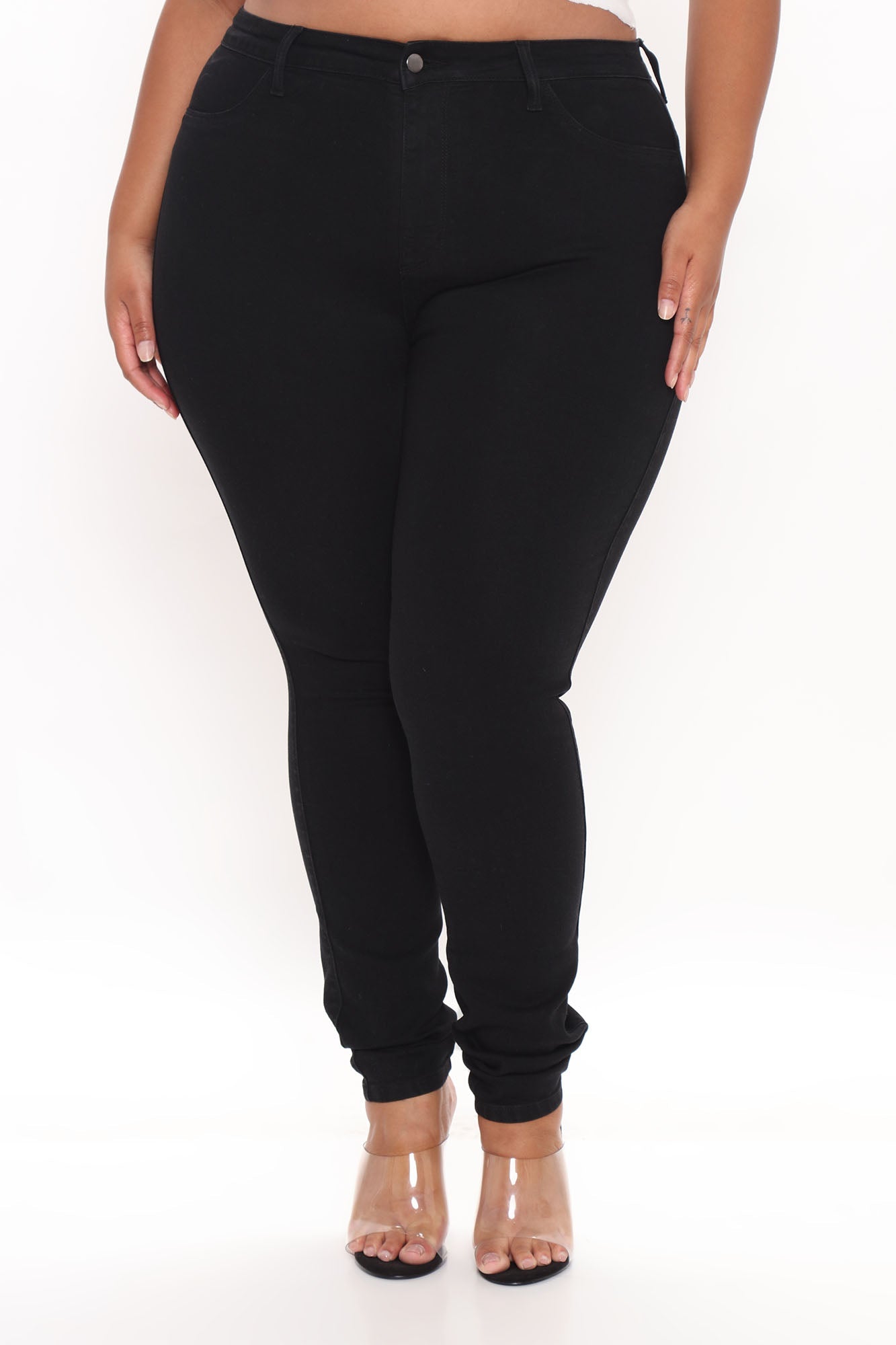 Classic Beauty Booty Lifter Skinny Jeans - Black