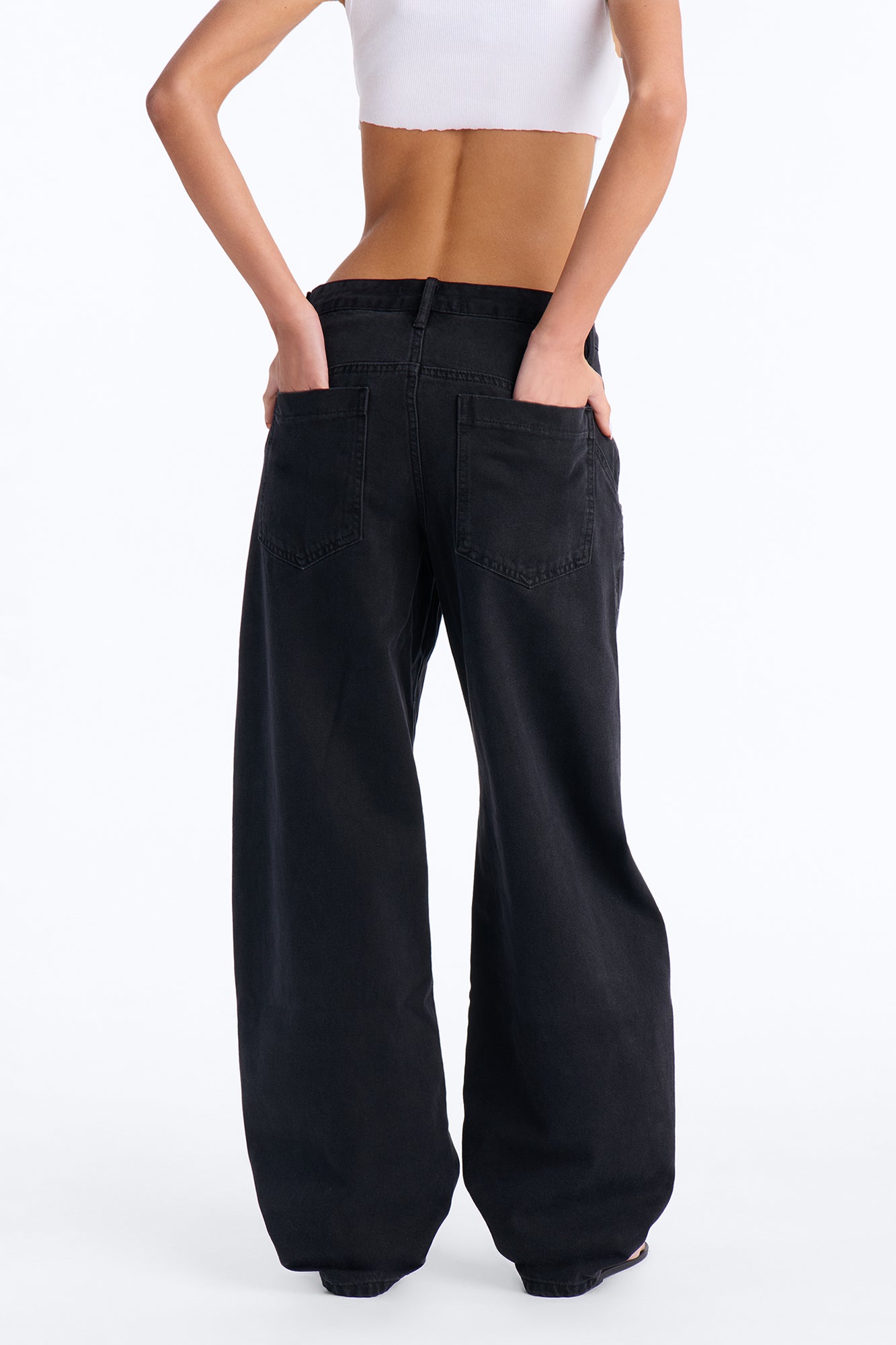 Living On Edge Utility Jeans - Black Wash