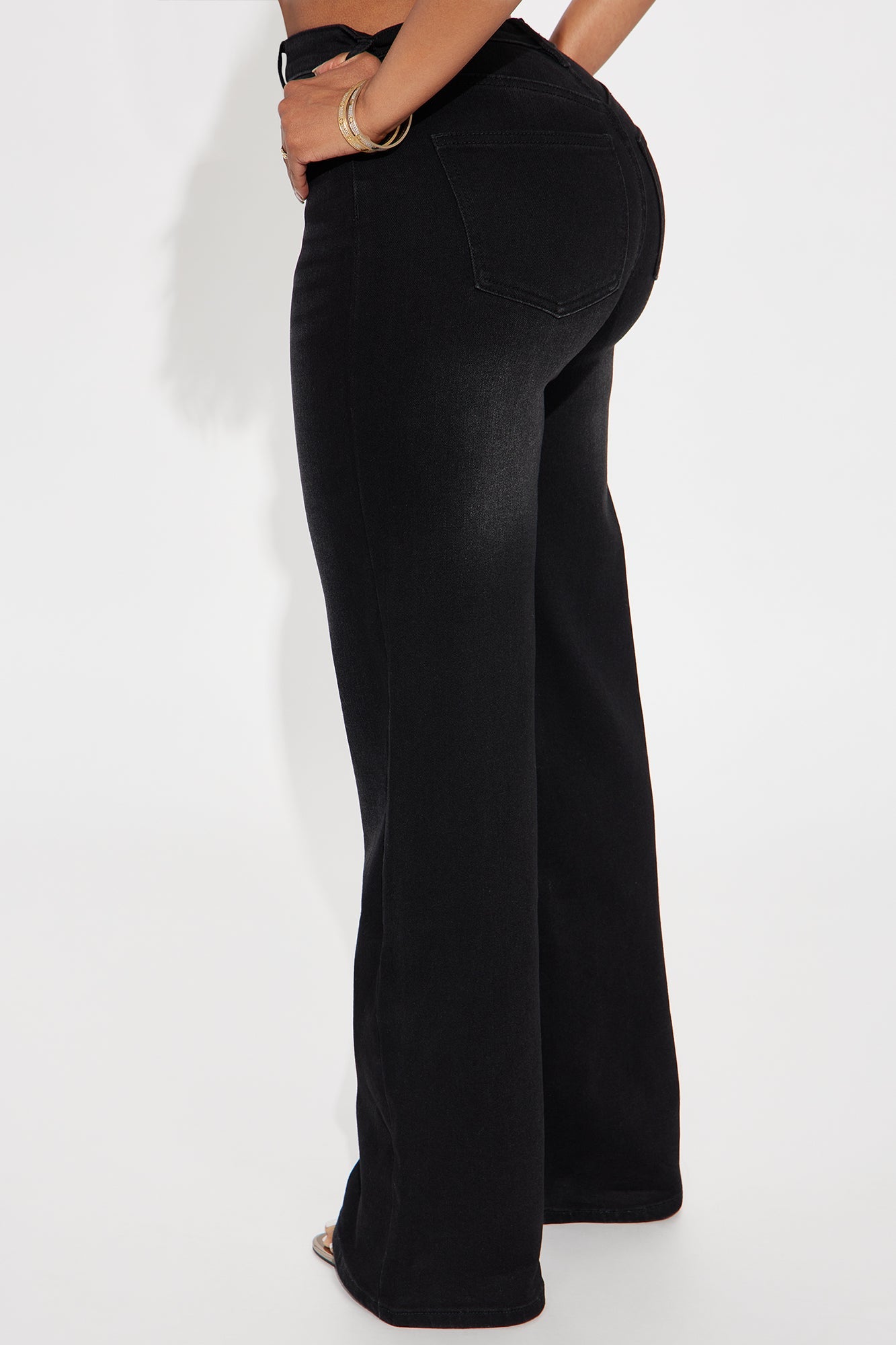 Everyday Basic Straight Leg Denim Jeans - Black