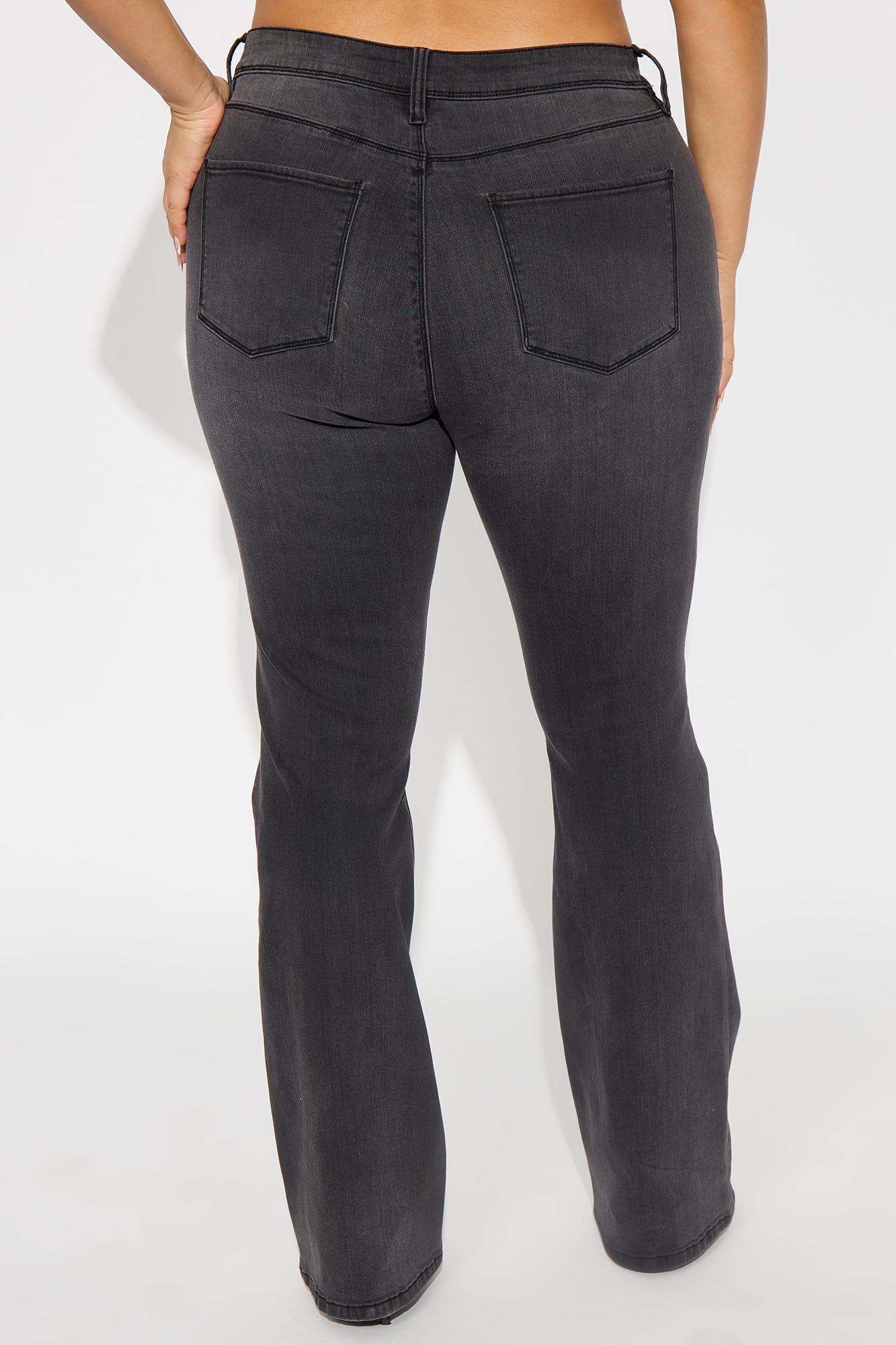Tall Lost Without You Soft Stretch Bootcut Jeans - Black Wash