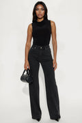 Tall Bonafide Basic Straight Leg Jeans - Black Wash