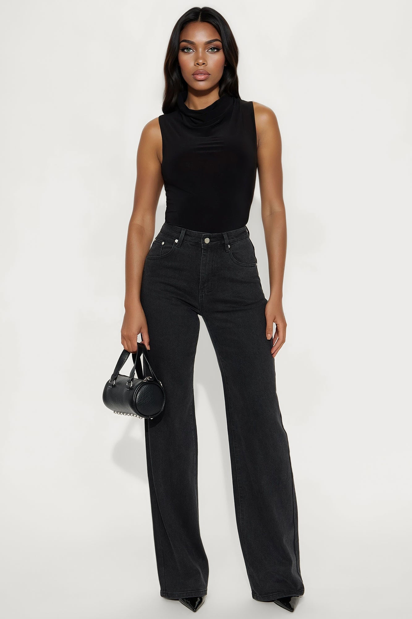 Tall Bonafide Basic Straight Leg Jeans - Black Wash