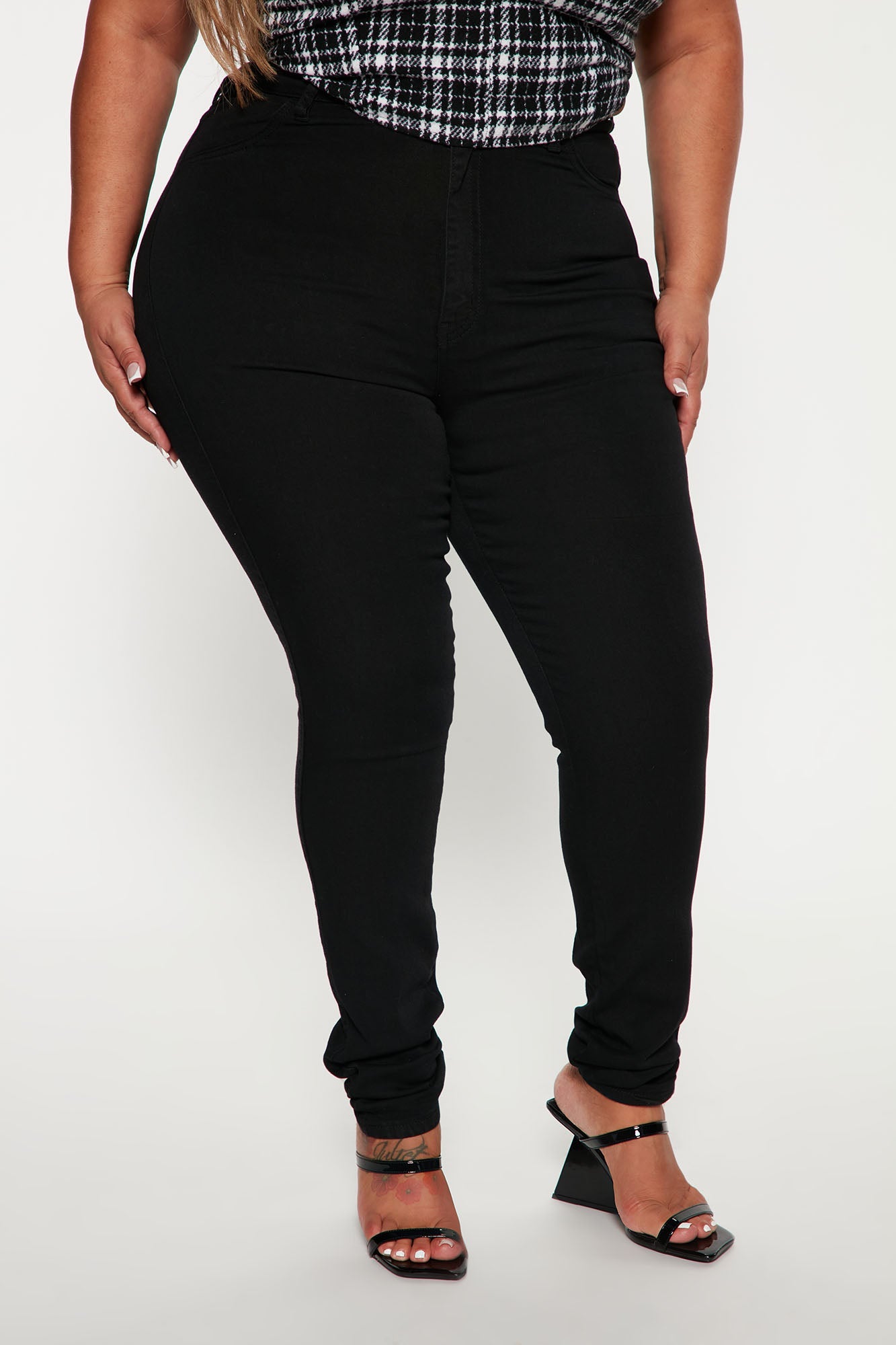 Tall Classic High Waist Skinny Jeans - Black