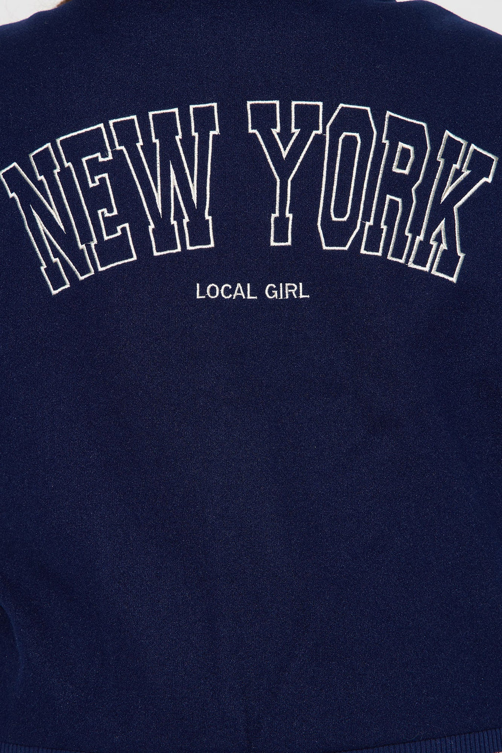 Manhattan Babe Varsity Jacket - Navy