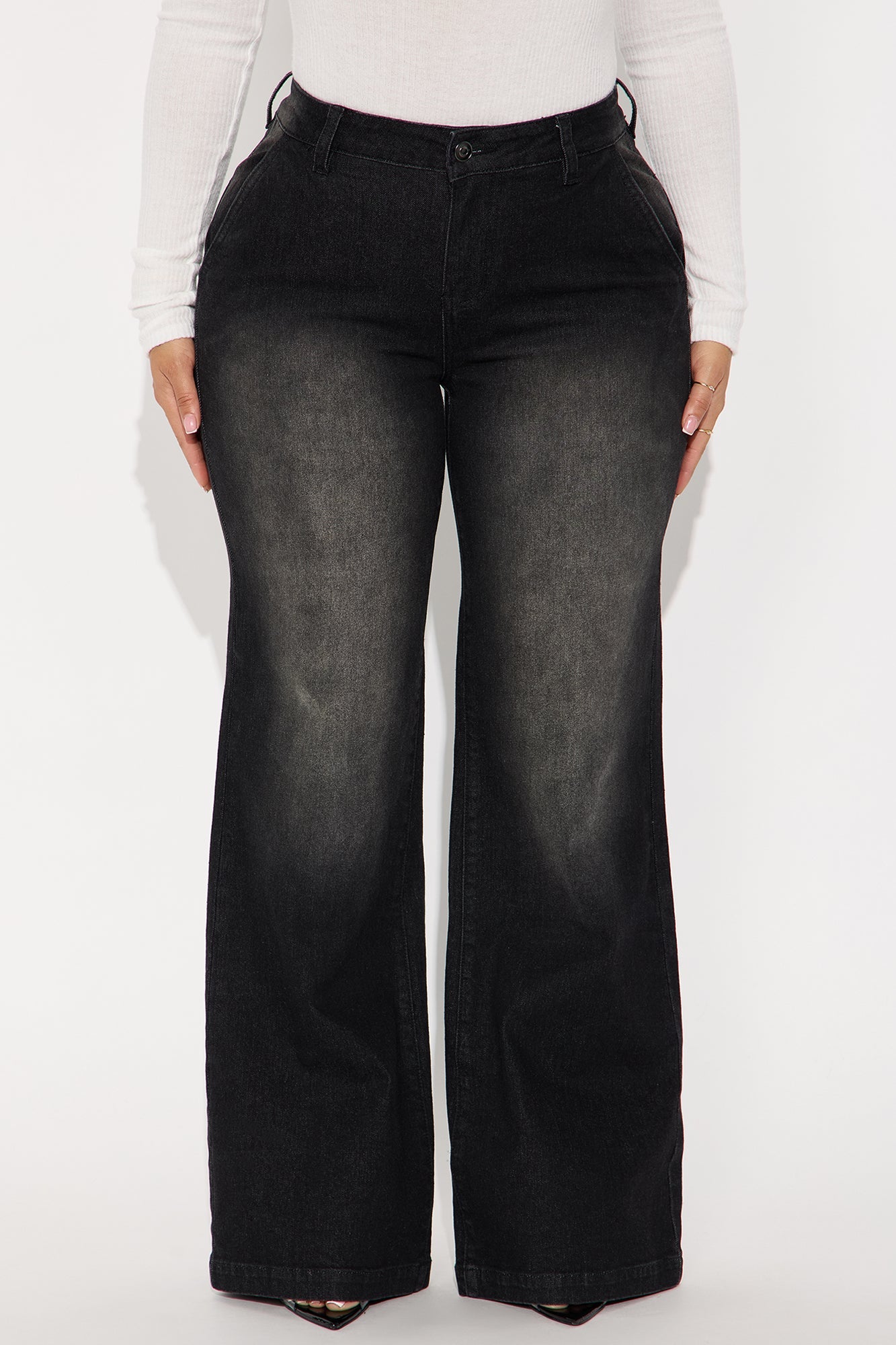 Delusional Drop Waist Jeans - Black