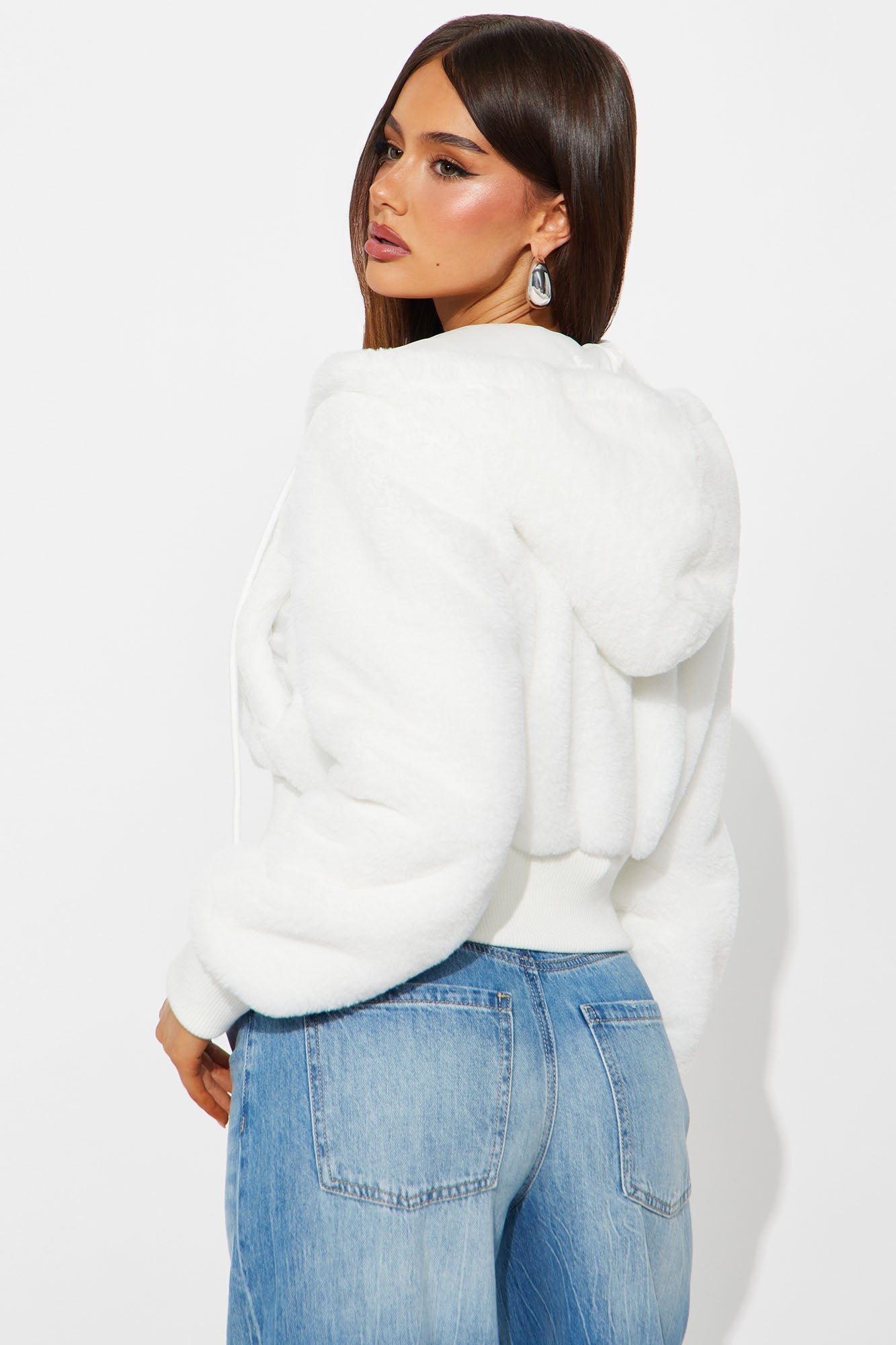 Keep Me Warm Faux Fur Jacket - Ivory