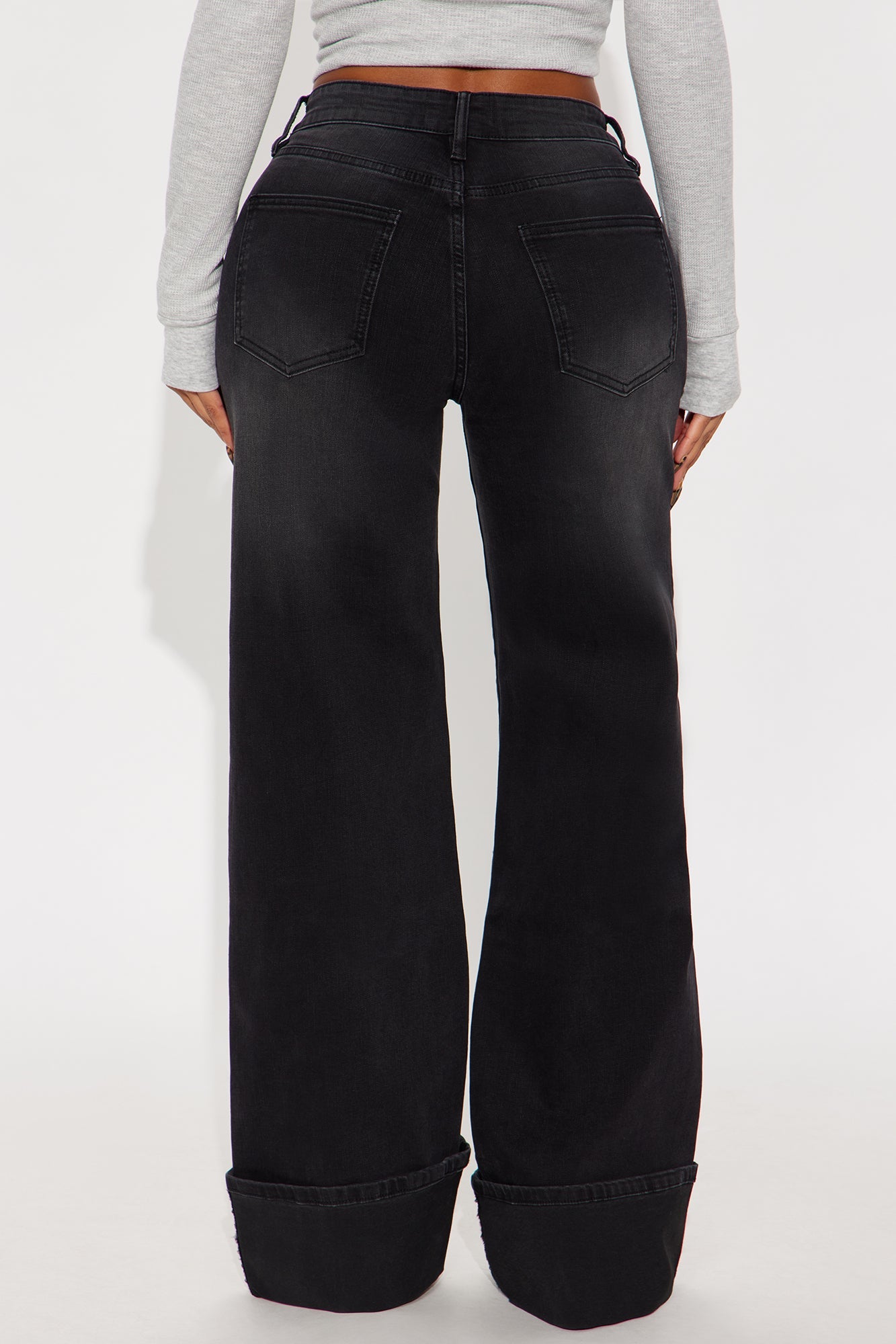 It's Clear To See Tinted Stretch Straight Leg Jeans - Black Wash