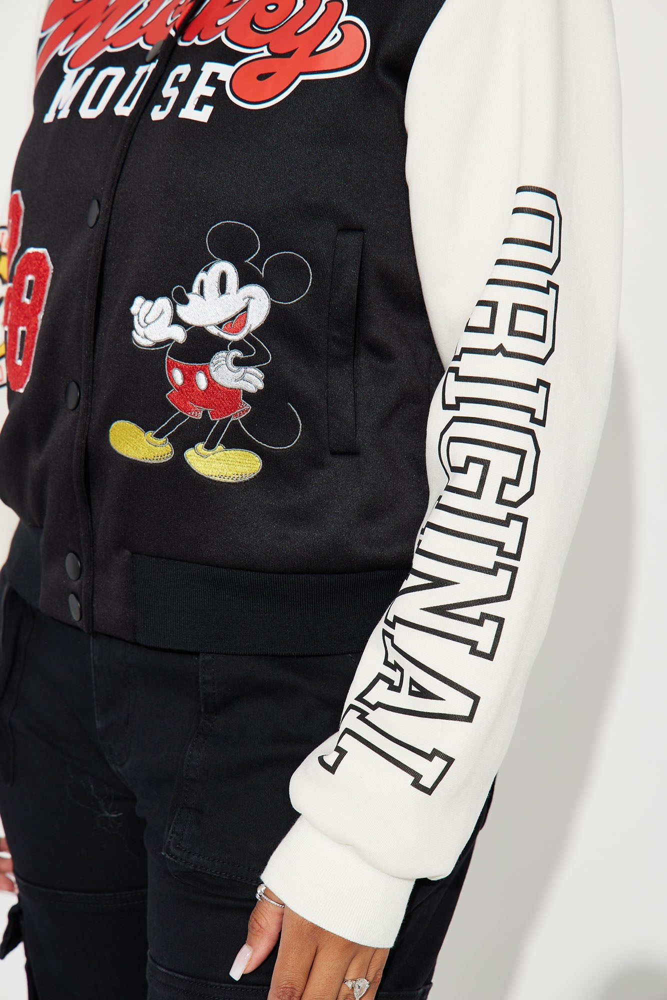 Mickey Mouse Sherpa Lined Jacket - Black