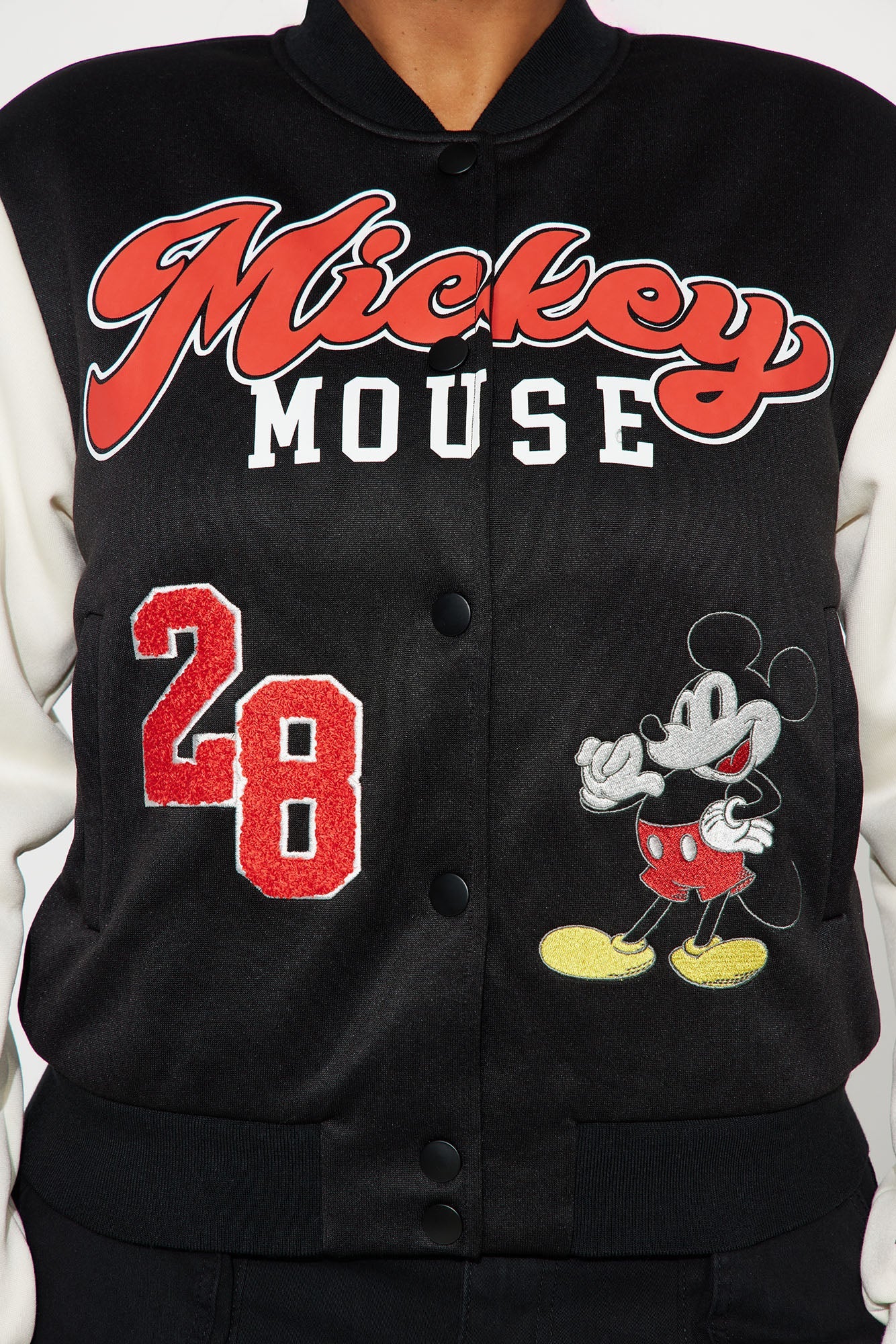 Mickey Mouse Sherpa Lined Jacket - Black