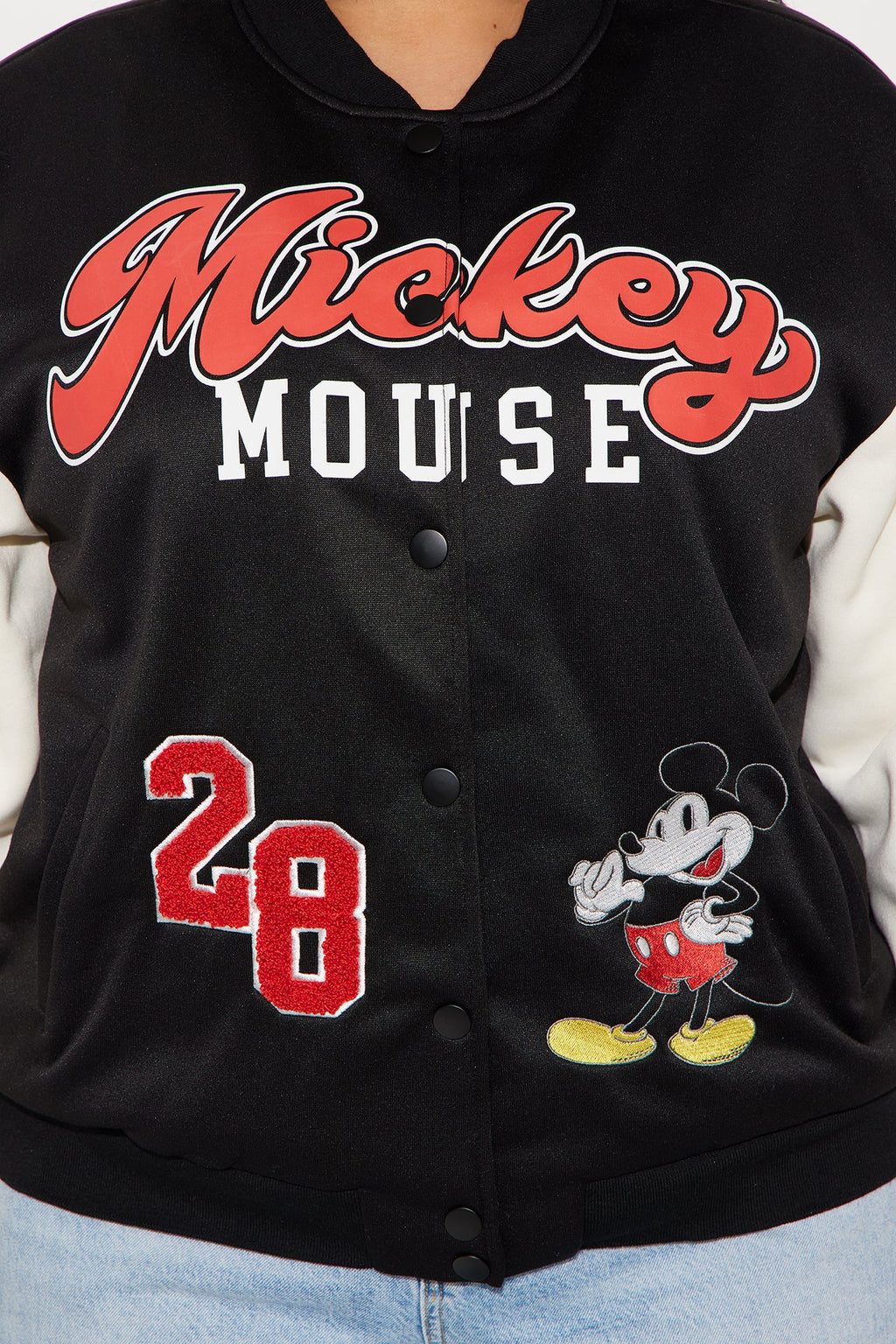 Mickey Mouse Sherpa Lined Jacket - Black