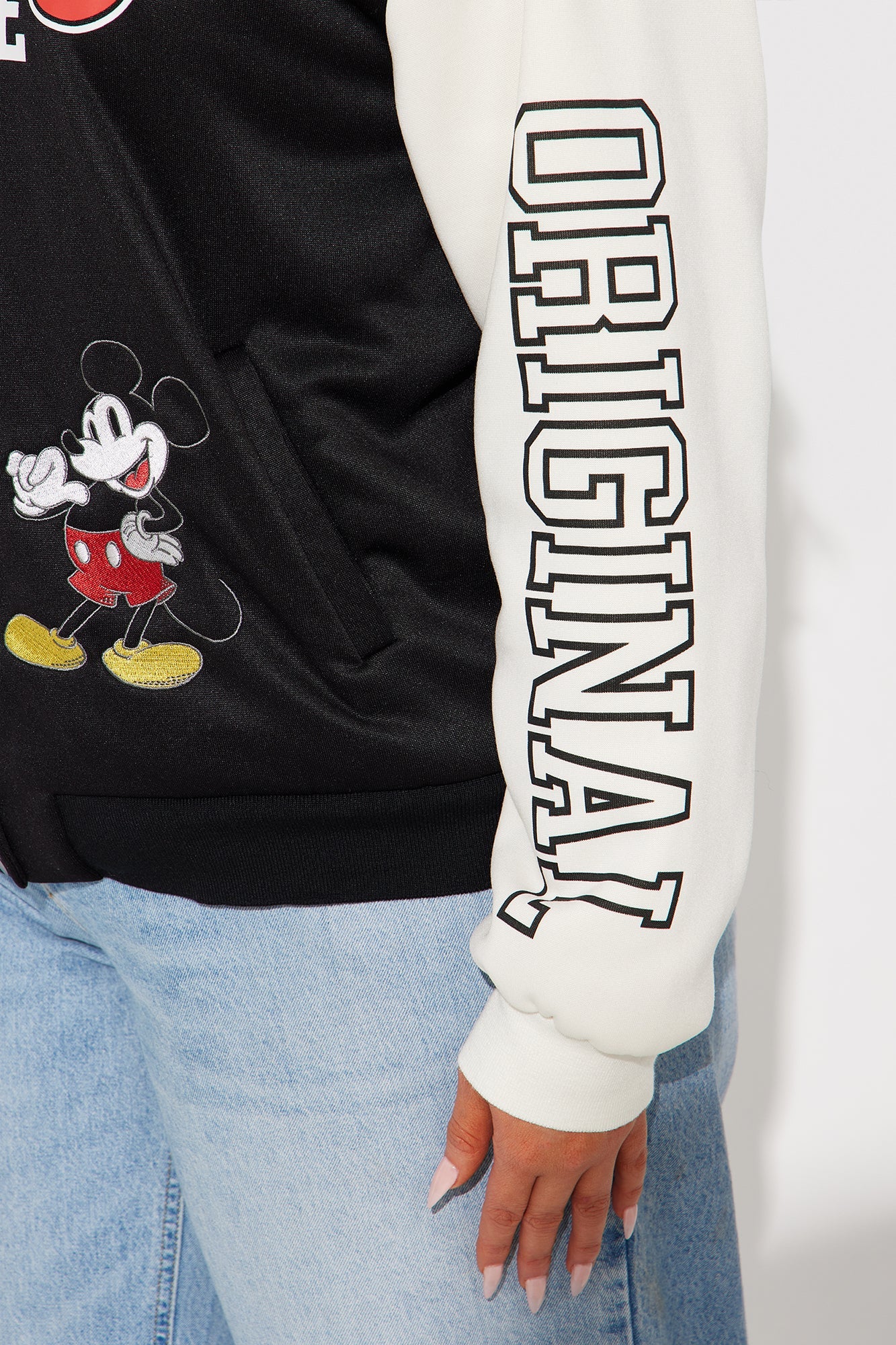 Mickey Mouse Sherpa Lined Jacket - Black