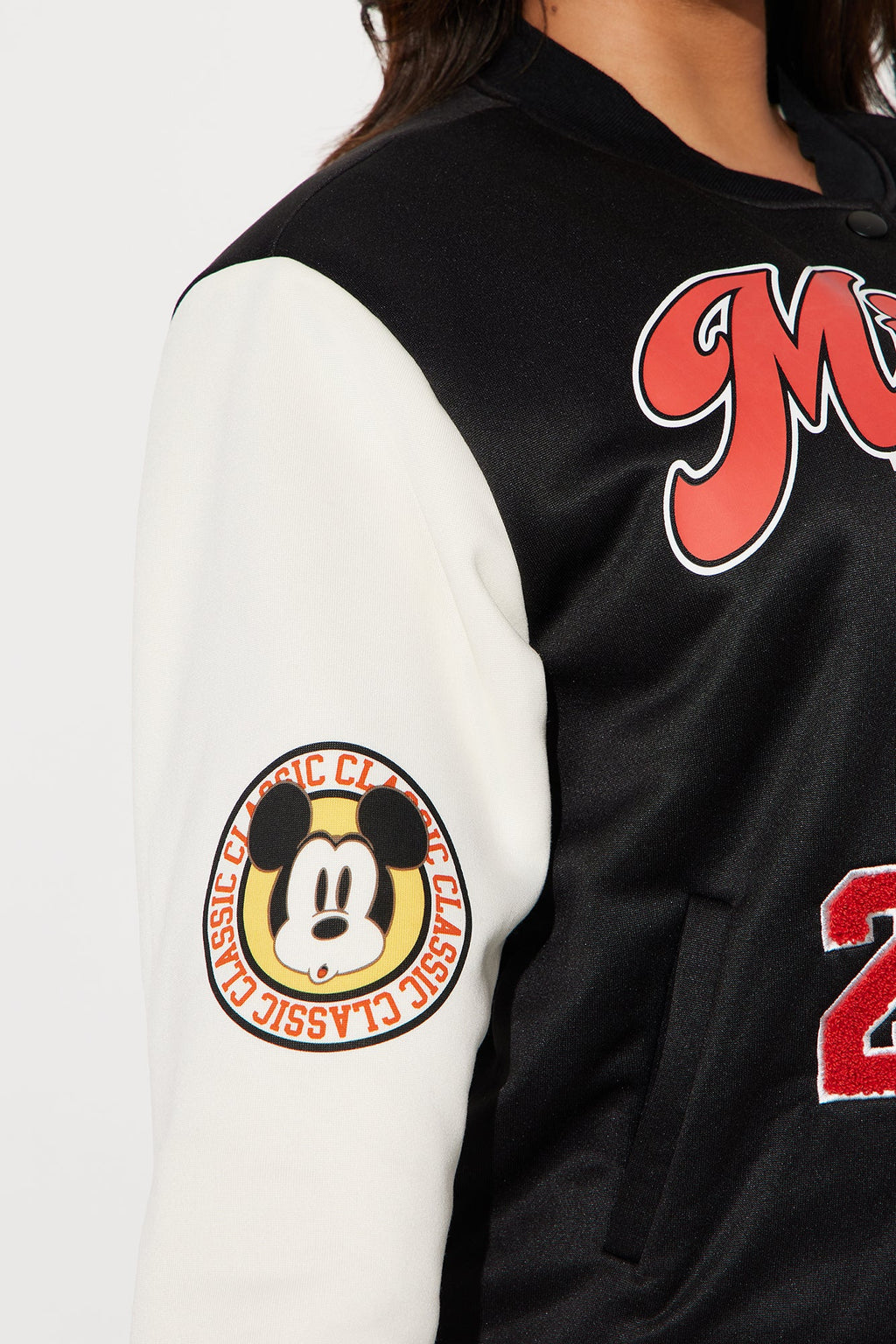 Mickey Mouse Sherpa Lined Jacket - Black