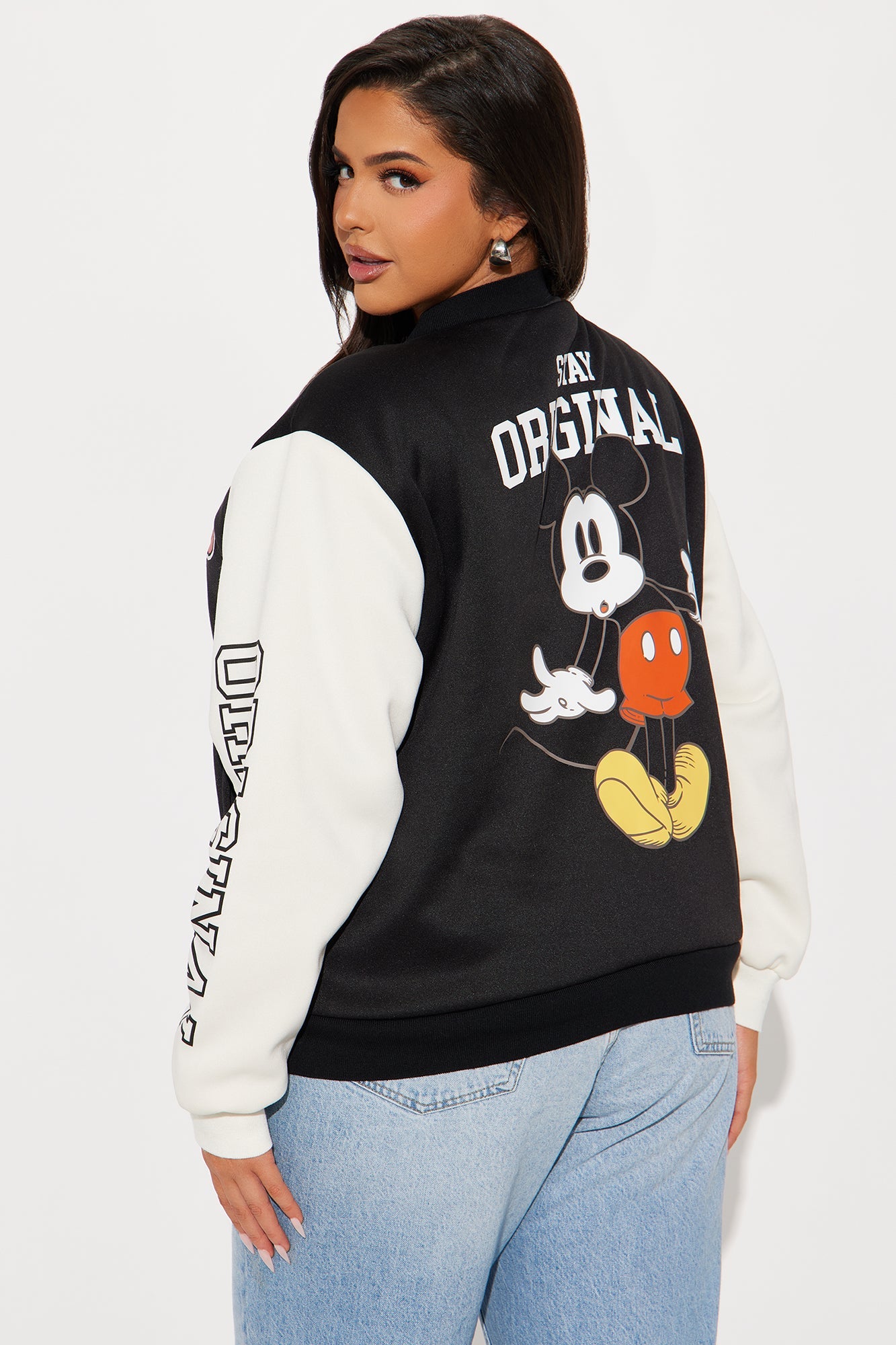 Mickey Mouse Sherpa Lined Jacket - Black
