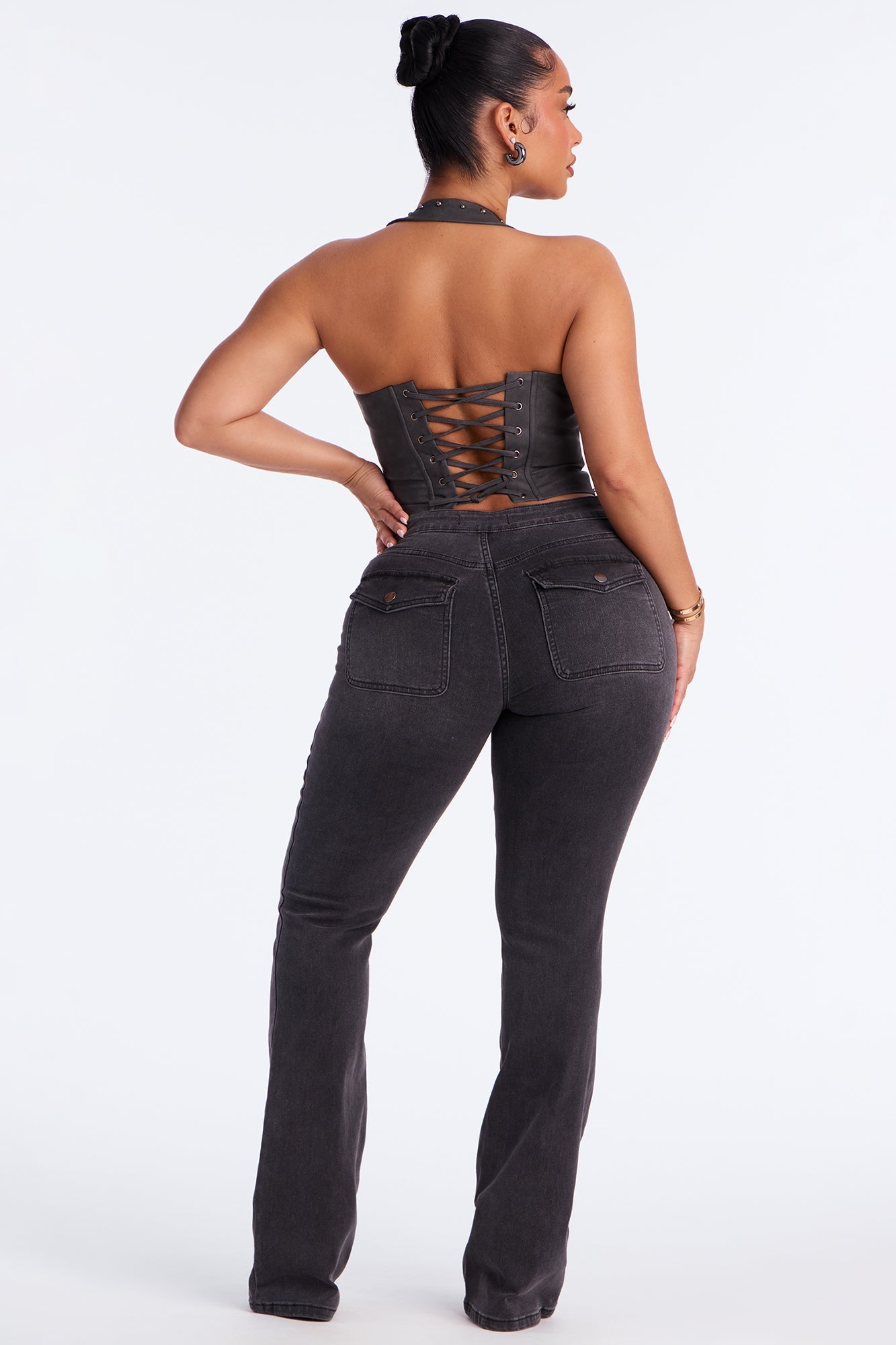 Bonus Points Bootcut Jeans - Black Wash
