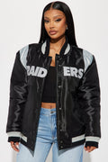 Raiders House Bomber Jacket - Black