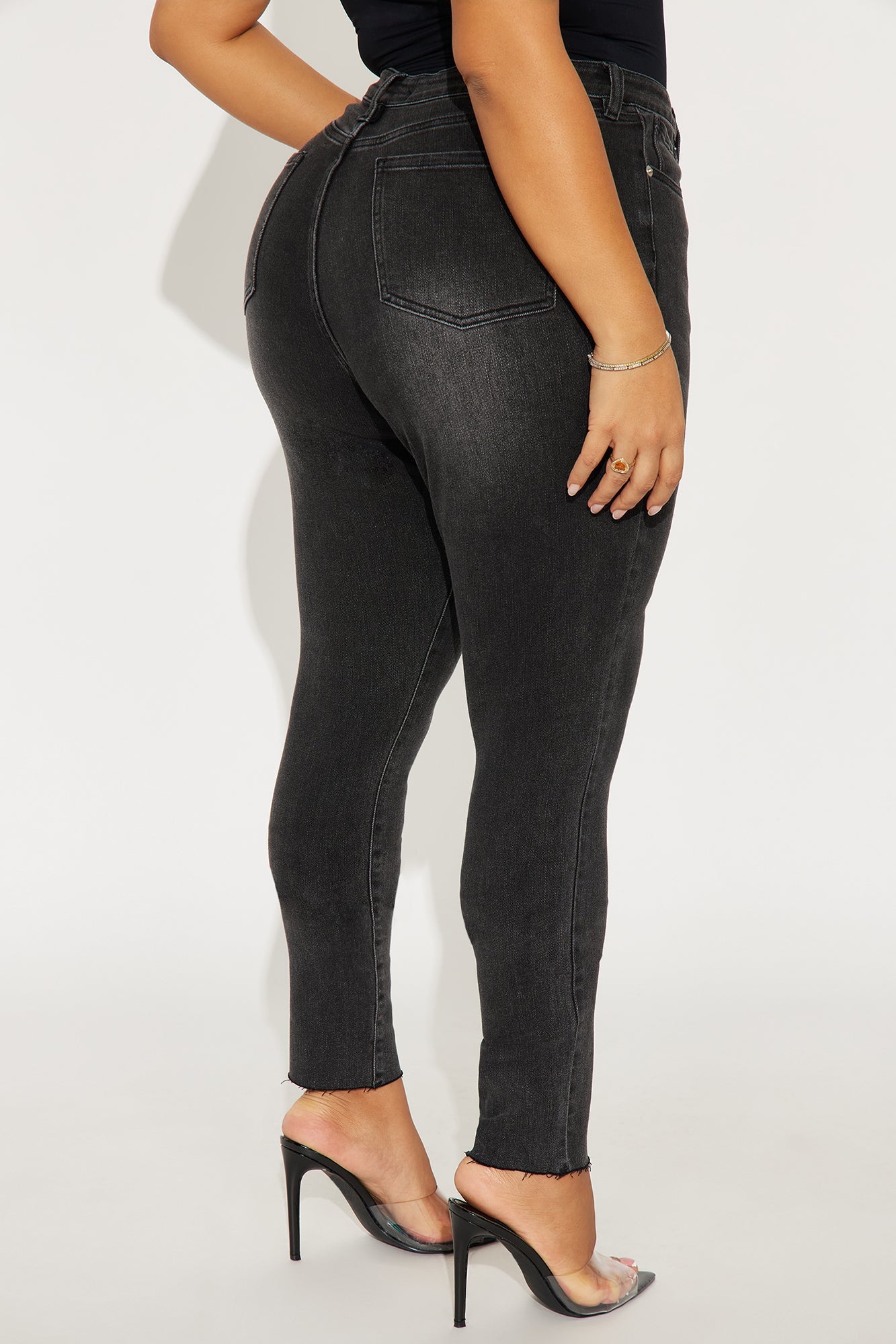 Tall In My Prime High Waist Skinny Jeans - Black