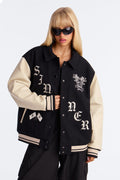 Sinner Society Varsity Jacket - Black/combo