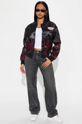 Dani Drop Waist Straight Leg Jeans - Black Wash