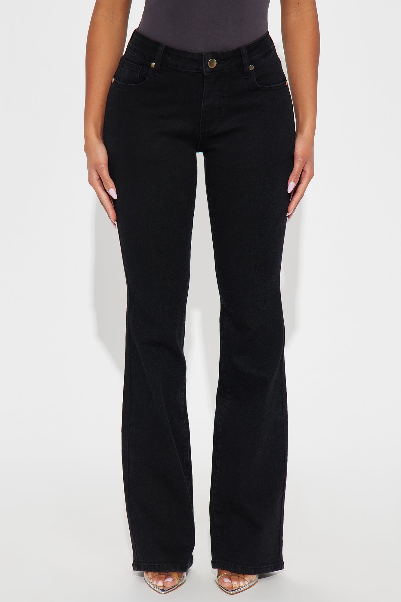 As You Are Low Rise Bootcut Jeans - Black