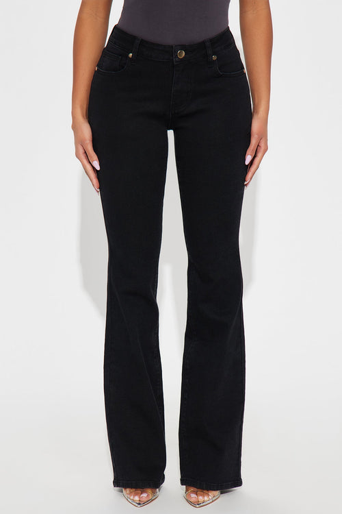 As You Are Low Rise Bootcut Jeans - Black